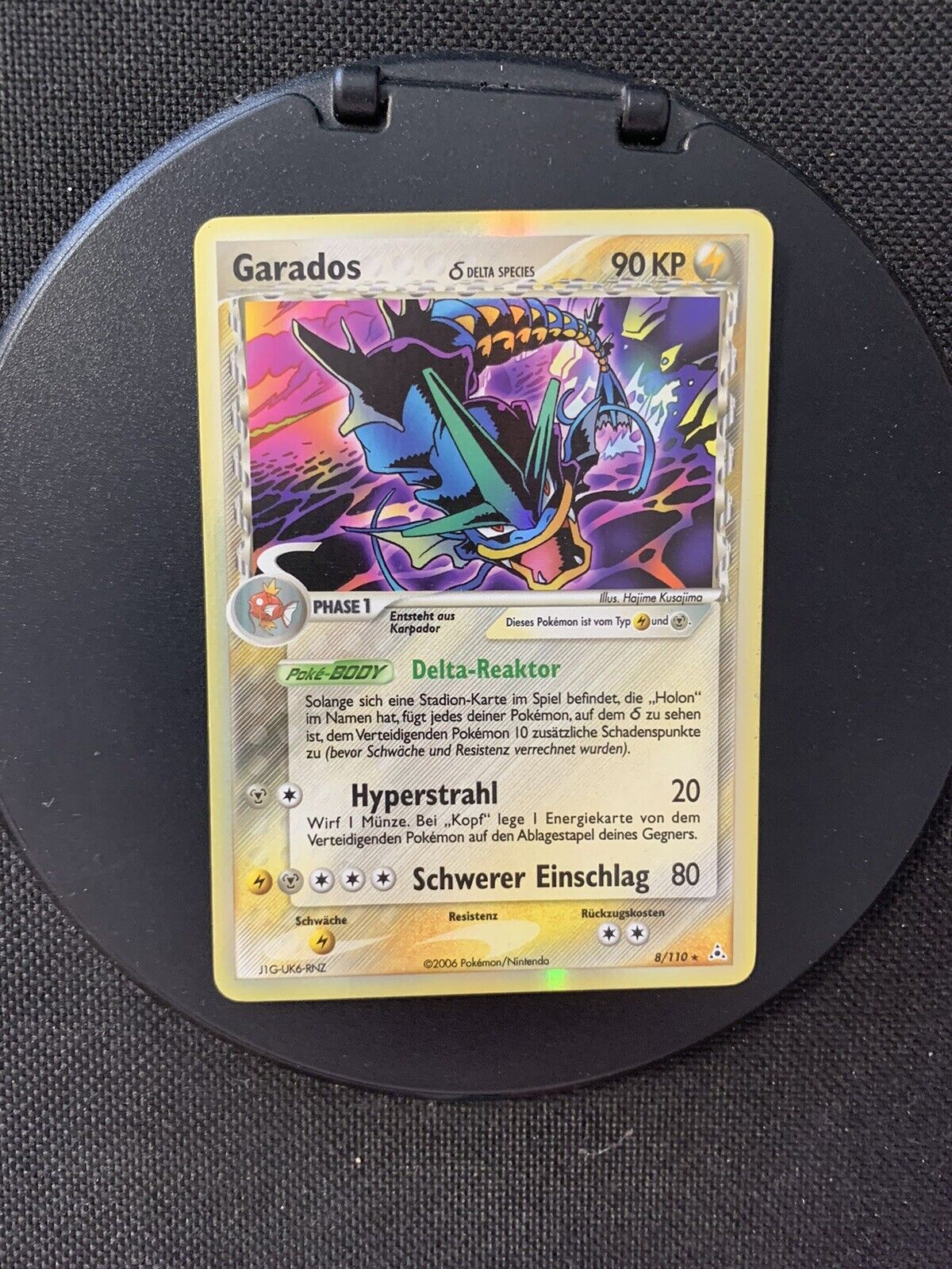 Pokemon Karte Delta Holo Garados 8/110 Deutsch