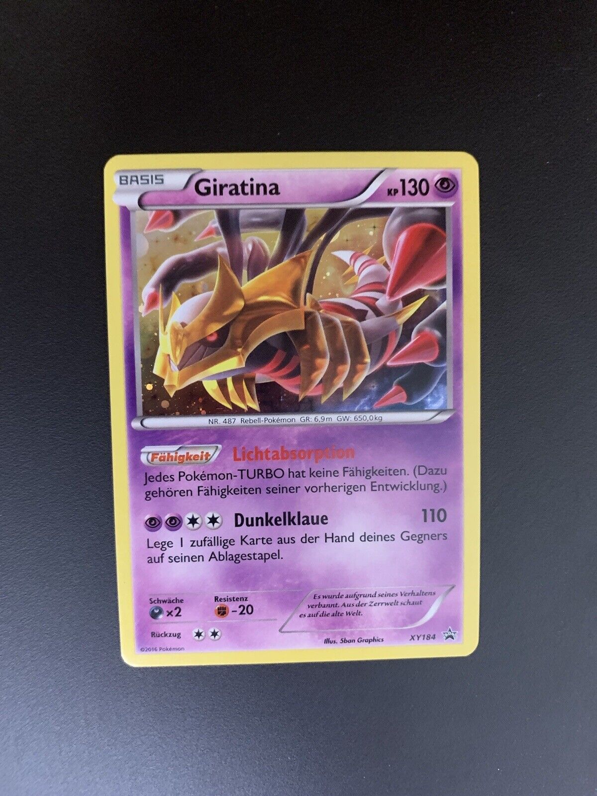 Pokemon Karte Promo Holo Giratina XY184 Deutsch