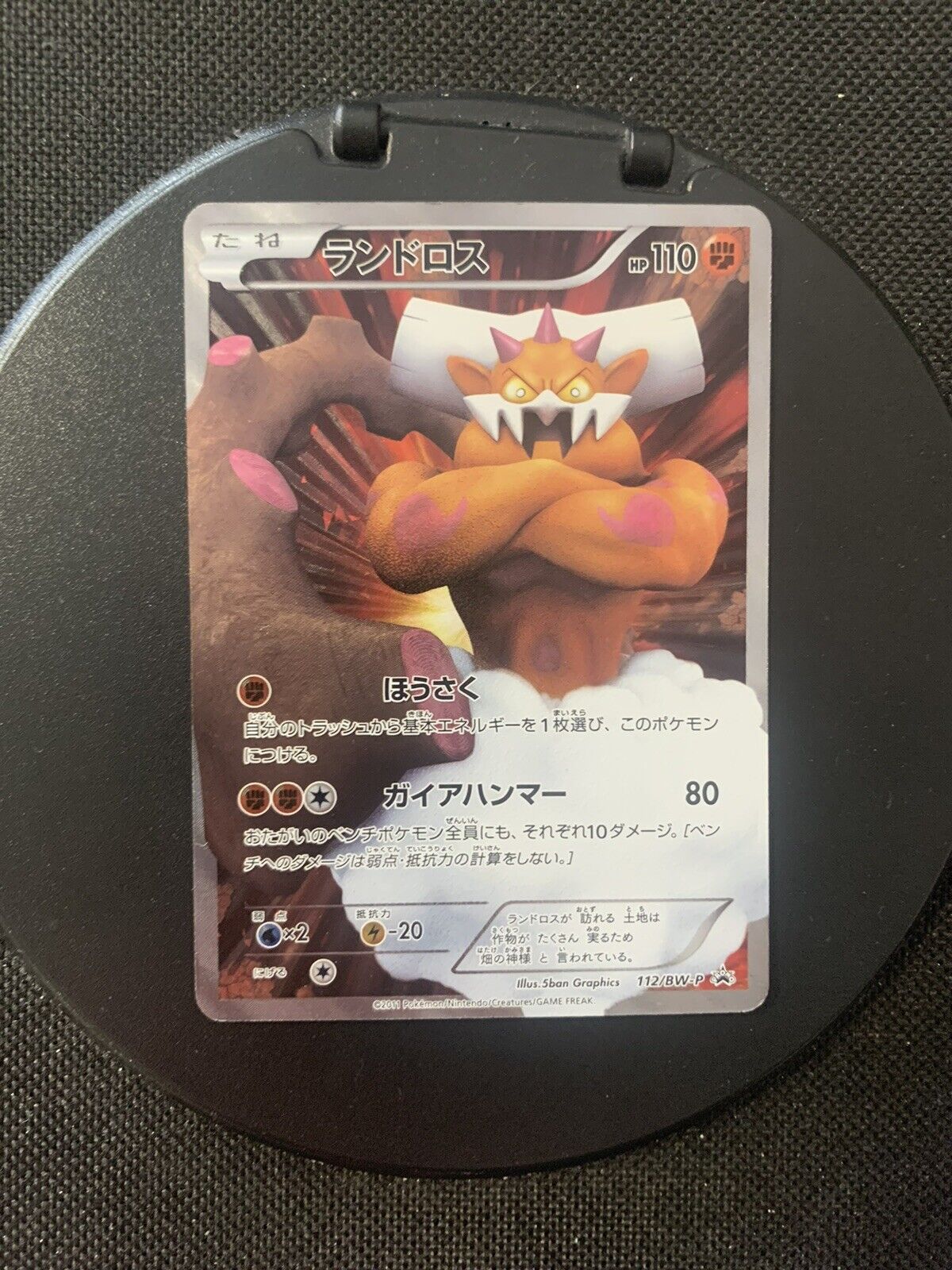 Pokemon Karte Fullart Promo Demeteros 112/BW-P Japanisch