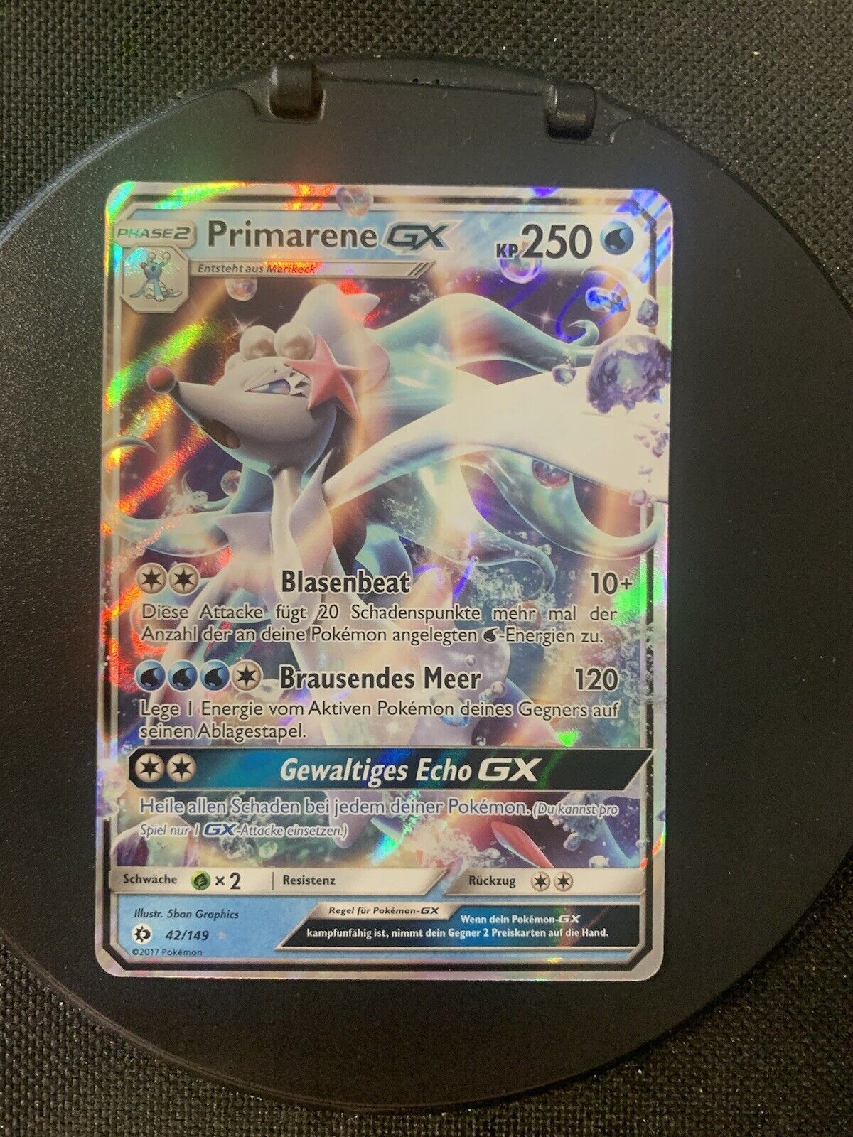 Pokemon Karte GX Primarene 42/149 Deutsch