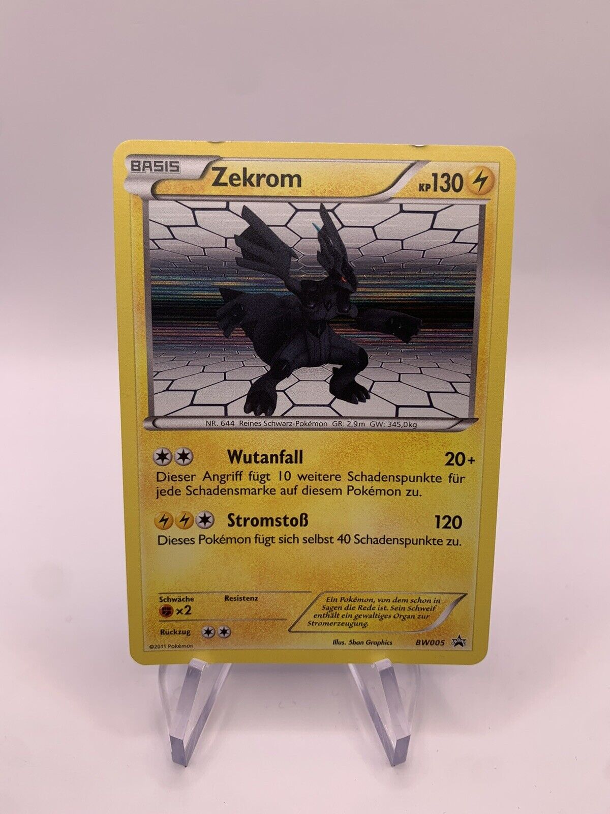 Pokemon Karte Holo Promo Zekrom BW005 Deutsch