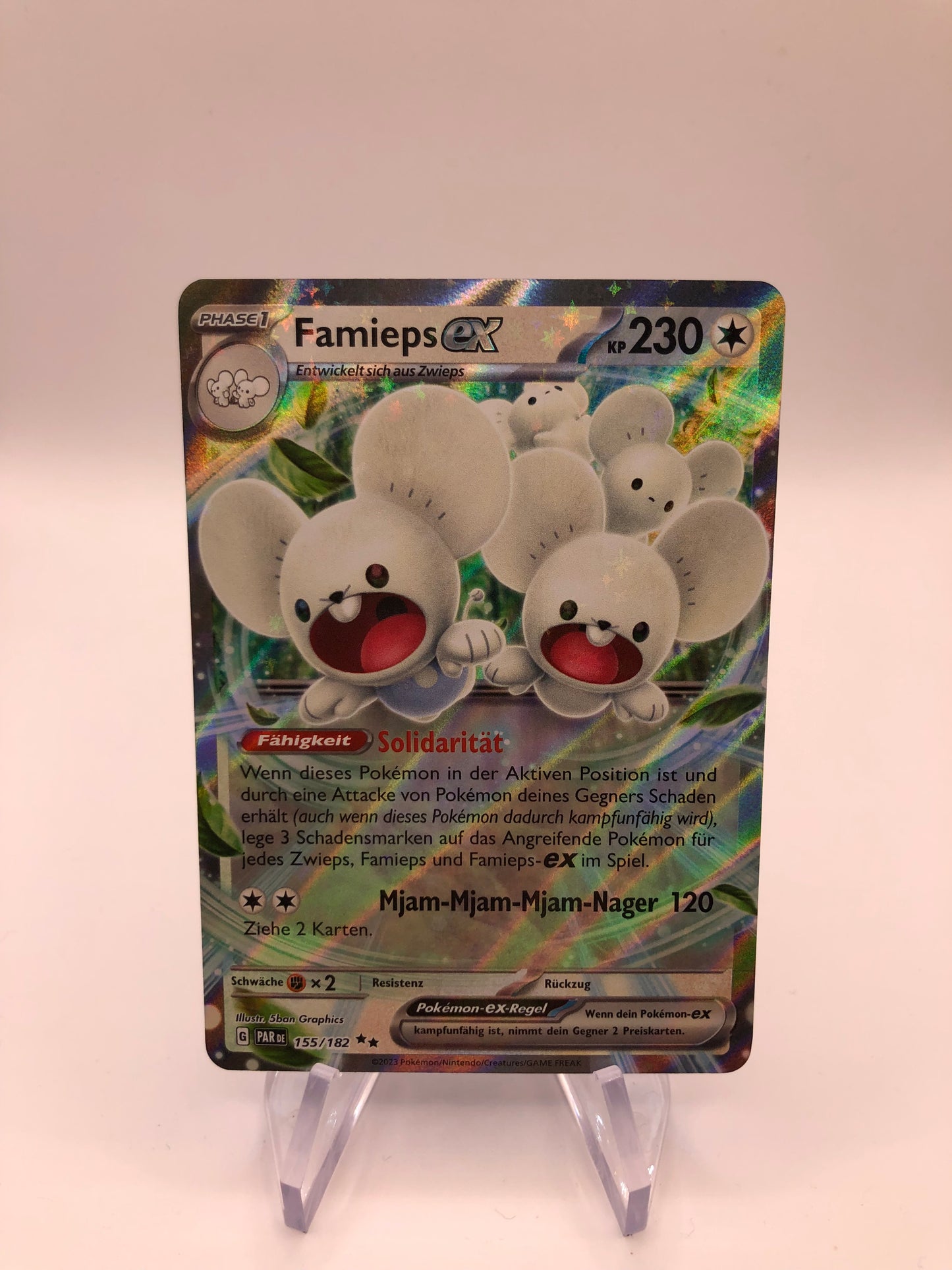 Pokemon Karte Ex Famieps 155/182 Deutsch