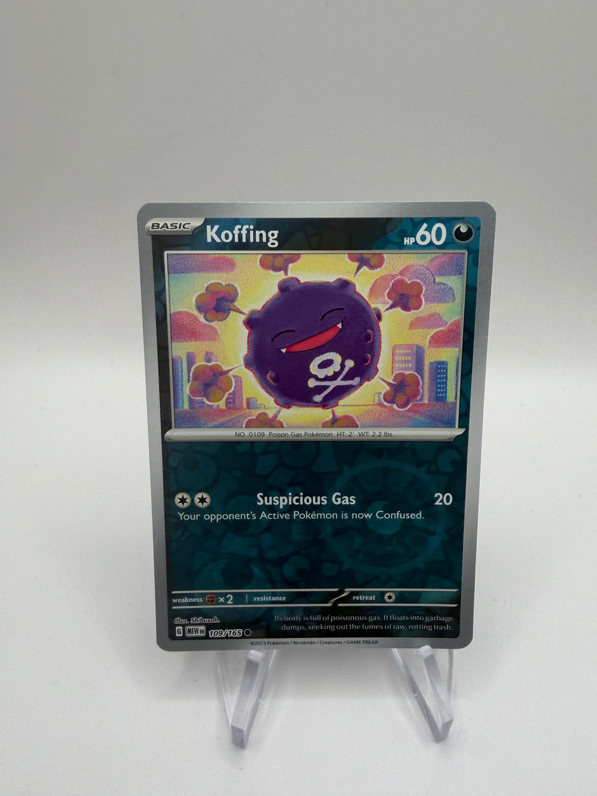 Pokemon Karte Reverse 151 Smogon 109/165 Englisch