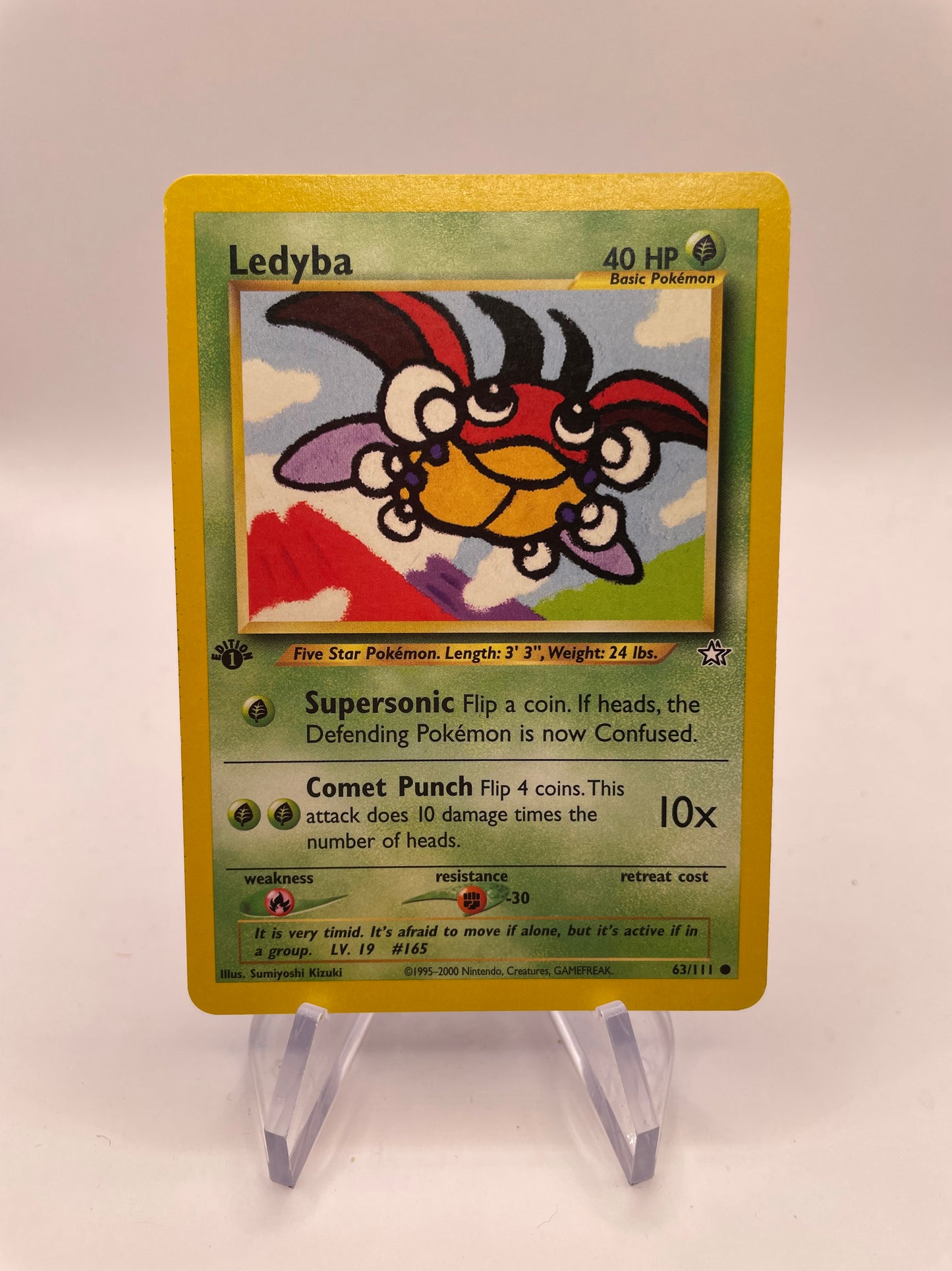 Pokemon Karte Neo Genesis Ledyba 63/111 Englisch