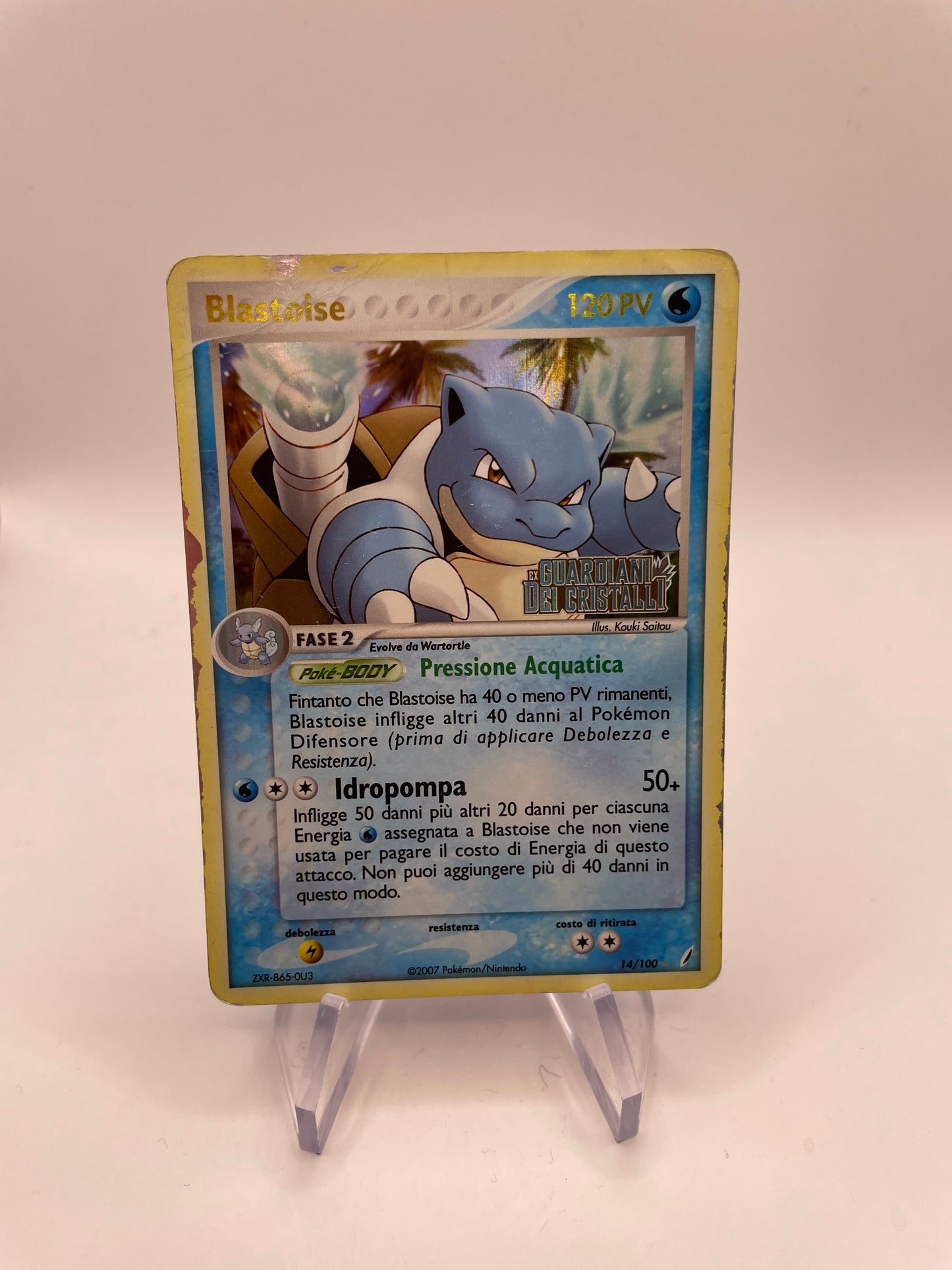 Pokemon Karte Stamp Turtok 14/100 Italienisch