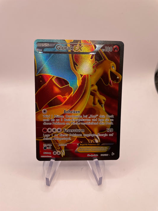 Pokemon Karte EX Glurak 100/106 Deutsch