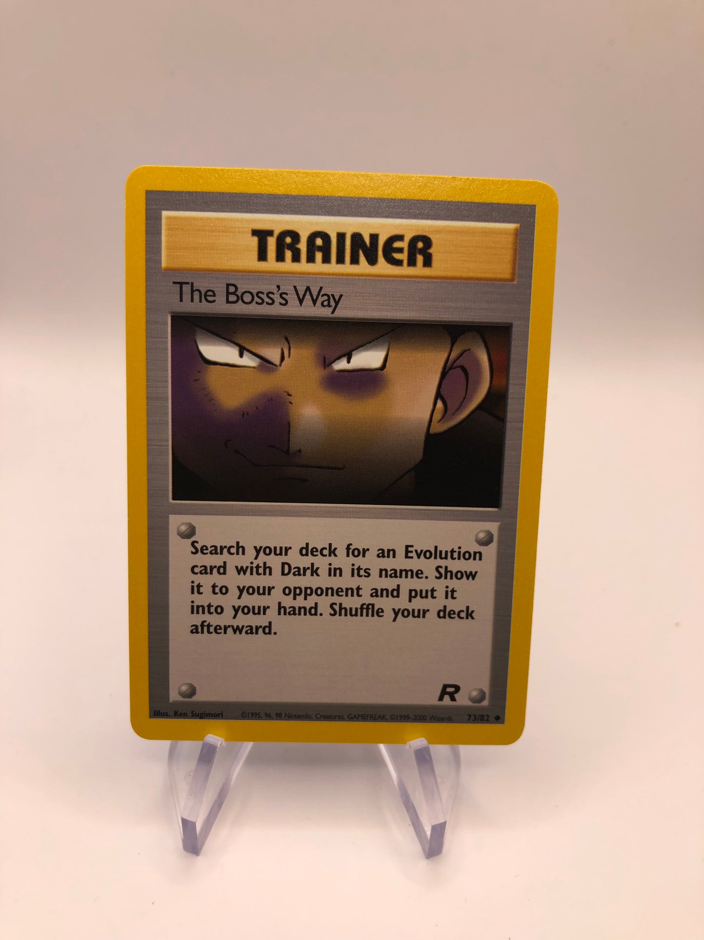 Pokemon Karte The Boss‘s Way 73/82 Rocket Englisch