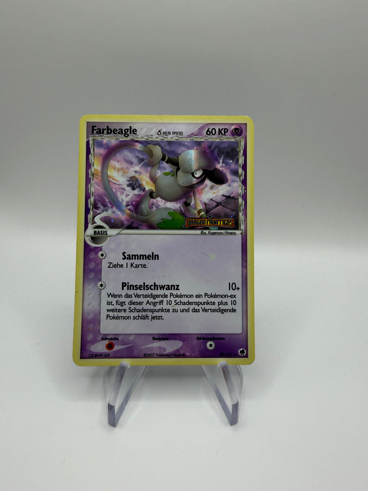 Pokemon Karte Stamp Delta Species Farbeagle 39/101 Deutsch