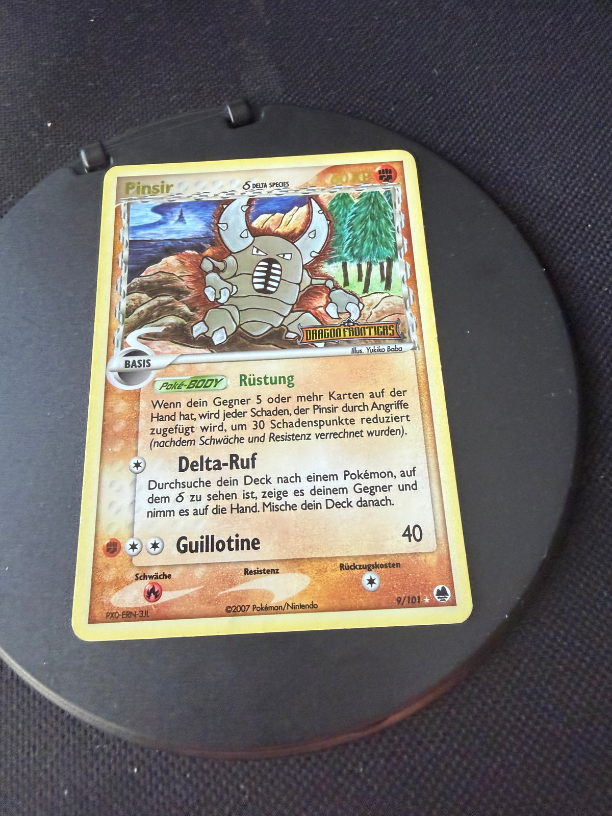 Pokemon Karte Stamp Delta Species Pinsir 9/101 Deutsch