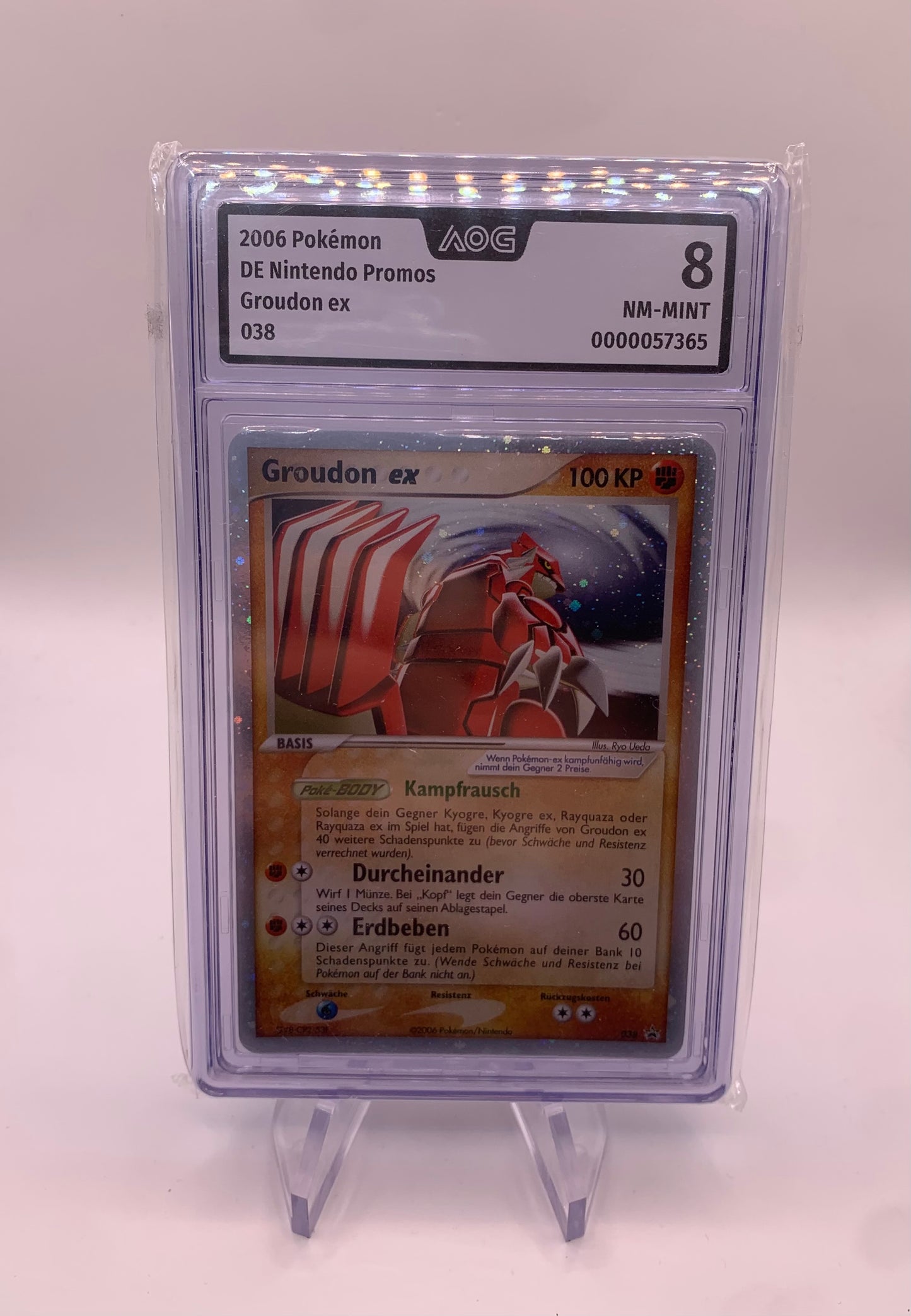 Pokemon Karte Ex Promo AOG 8 Groudon 38 Deutsch