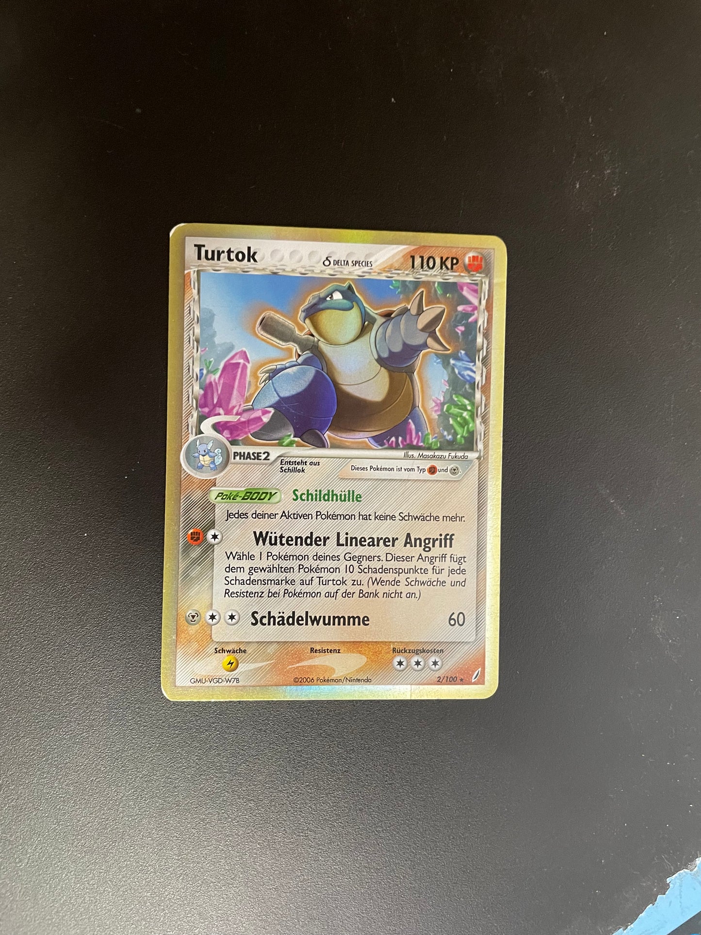 Pokemon Karte Delta Species Turtok 2/100  Deutsch