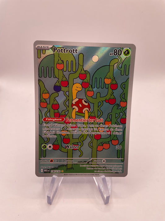 Pokémon Karte Art-Rare Pottrott 136/132 Deutsch