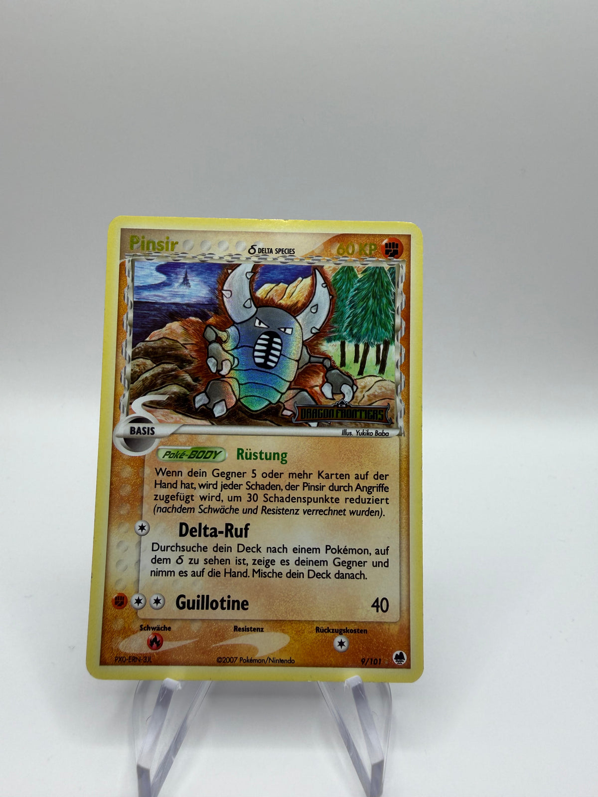 Pokemon Karte Stamp Delta Species Pinsir 9/101 Deutsch
