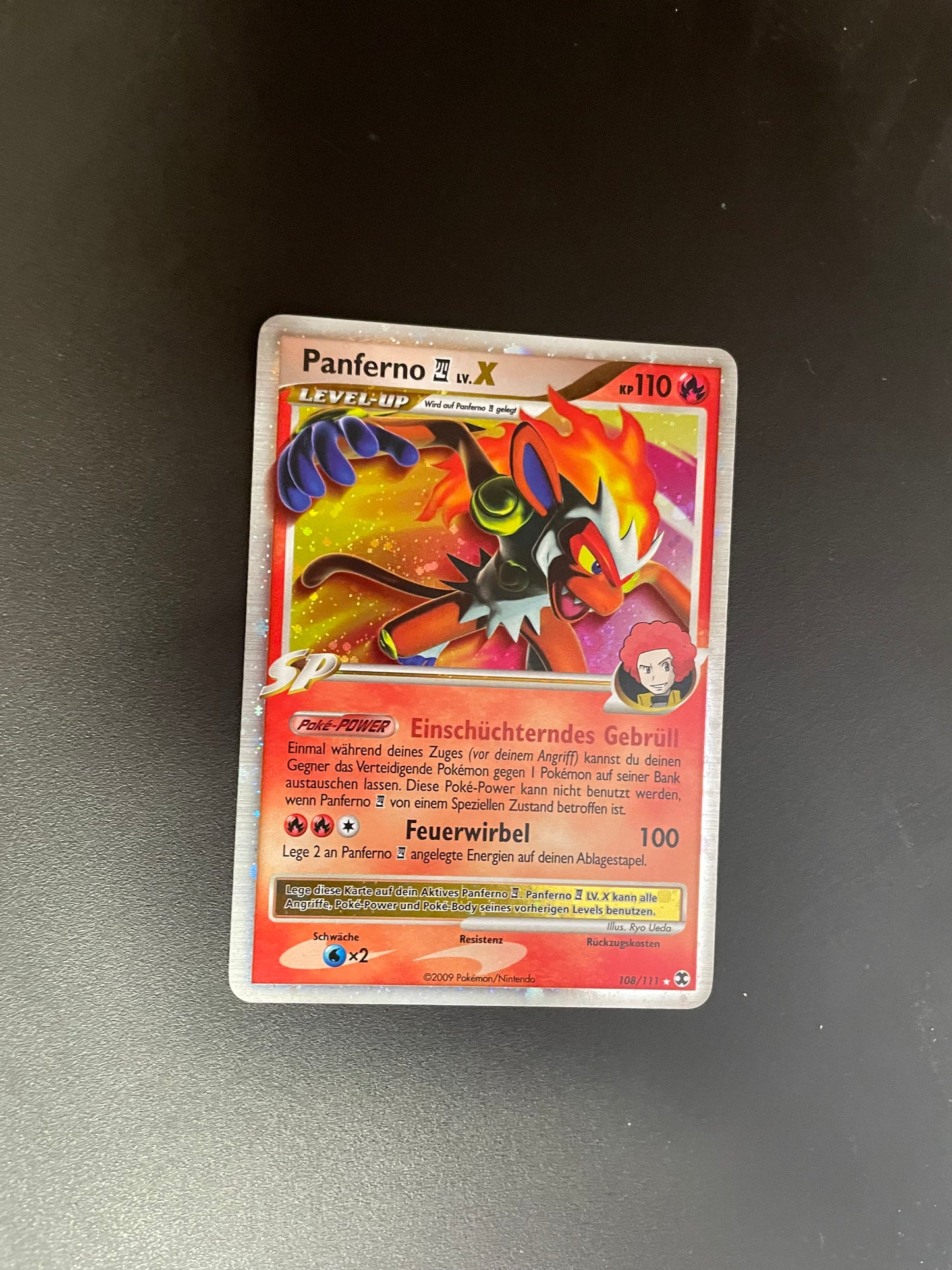 Pokemon Karte Lv.X Panferno 108/111 Deutsch