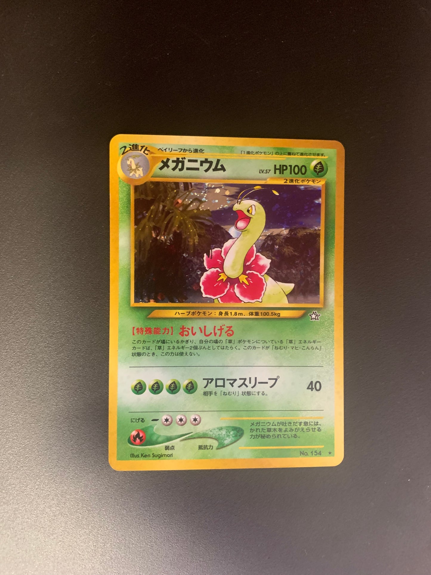 Pokemon Karte Holo Meganie No.154 Japanisch