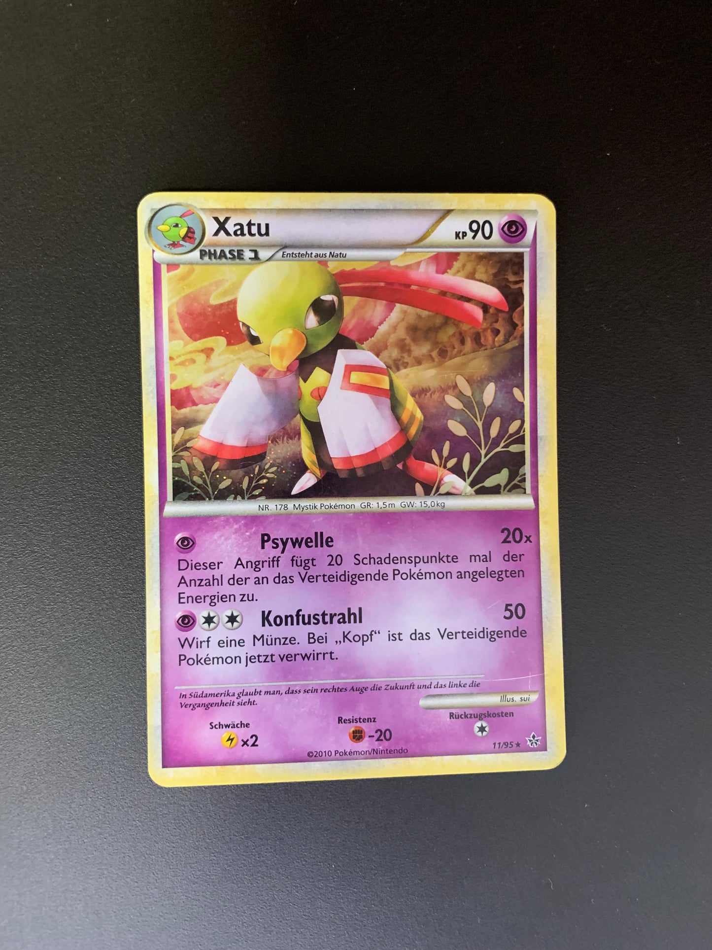 Pokemon Karte Holo Xatu 11/95 Deutsch