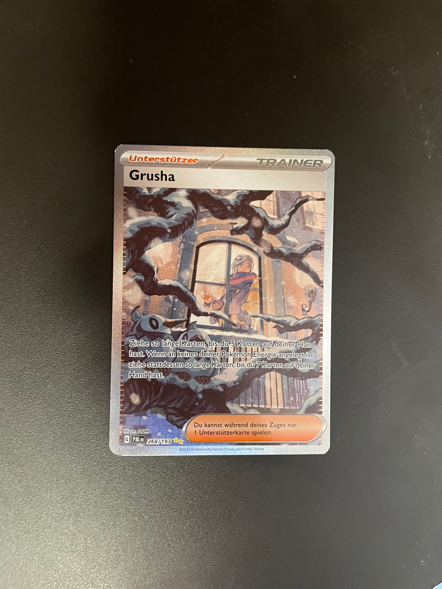 Pokemon Karte Trainer Grusha 268/193 Deutsch