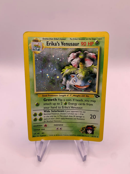 Pokemon Karte Holo Erikas Bisaflor 4/132 Englisch