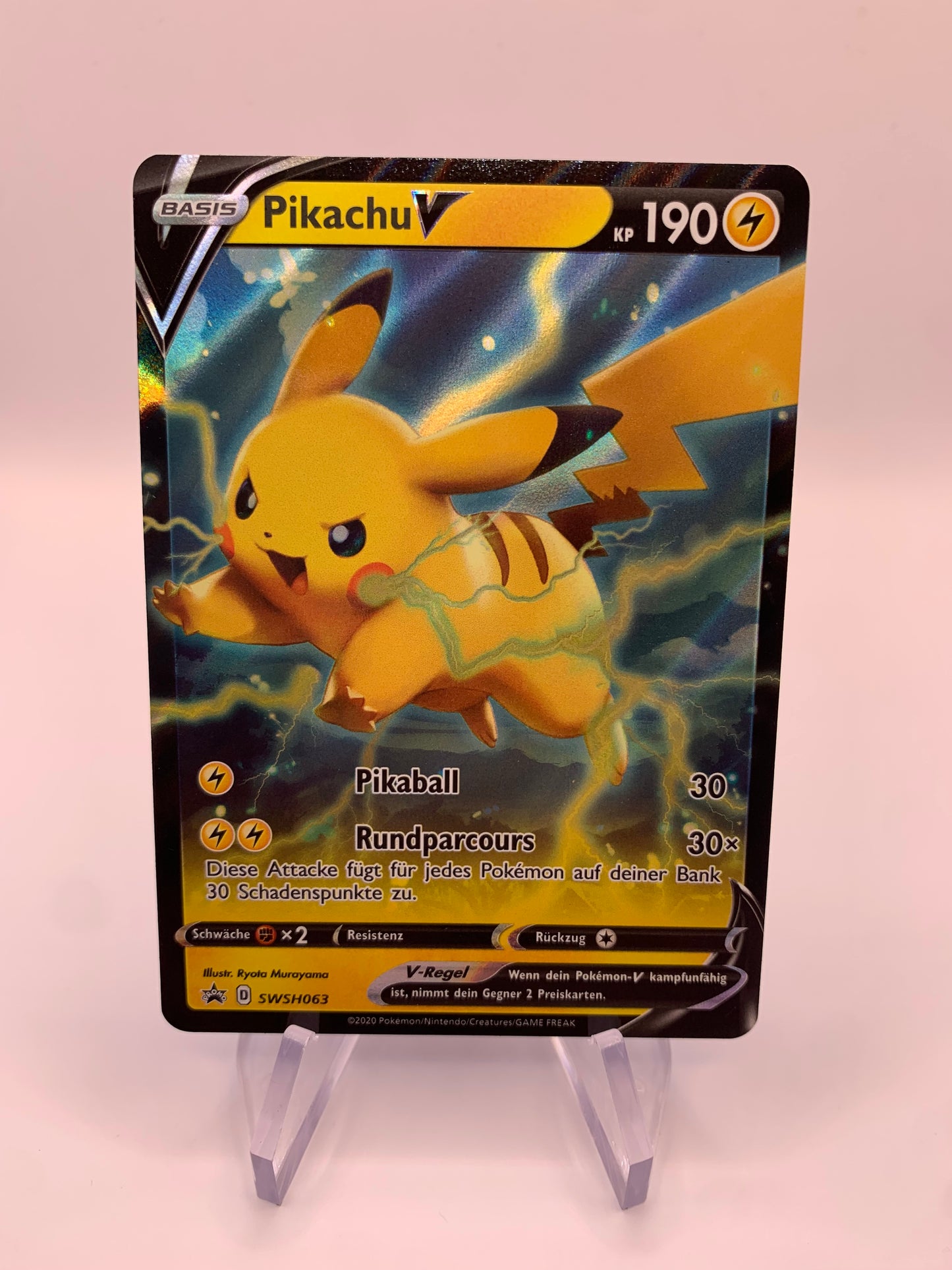 Pokemon Karte V Promo Pikachu SWSH063 Deutsch