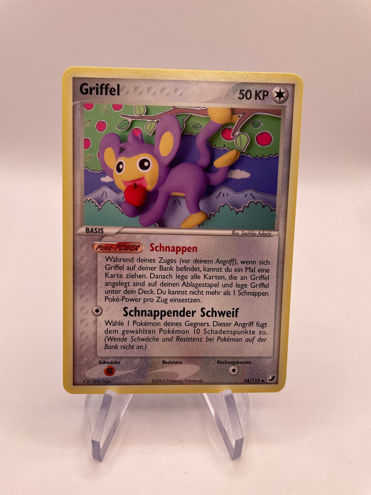 Pokémon Karte Griffel 34/115 Deutsch