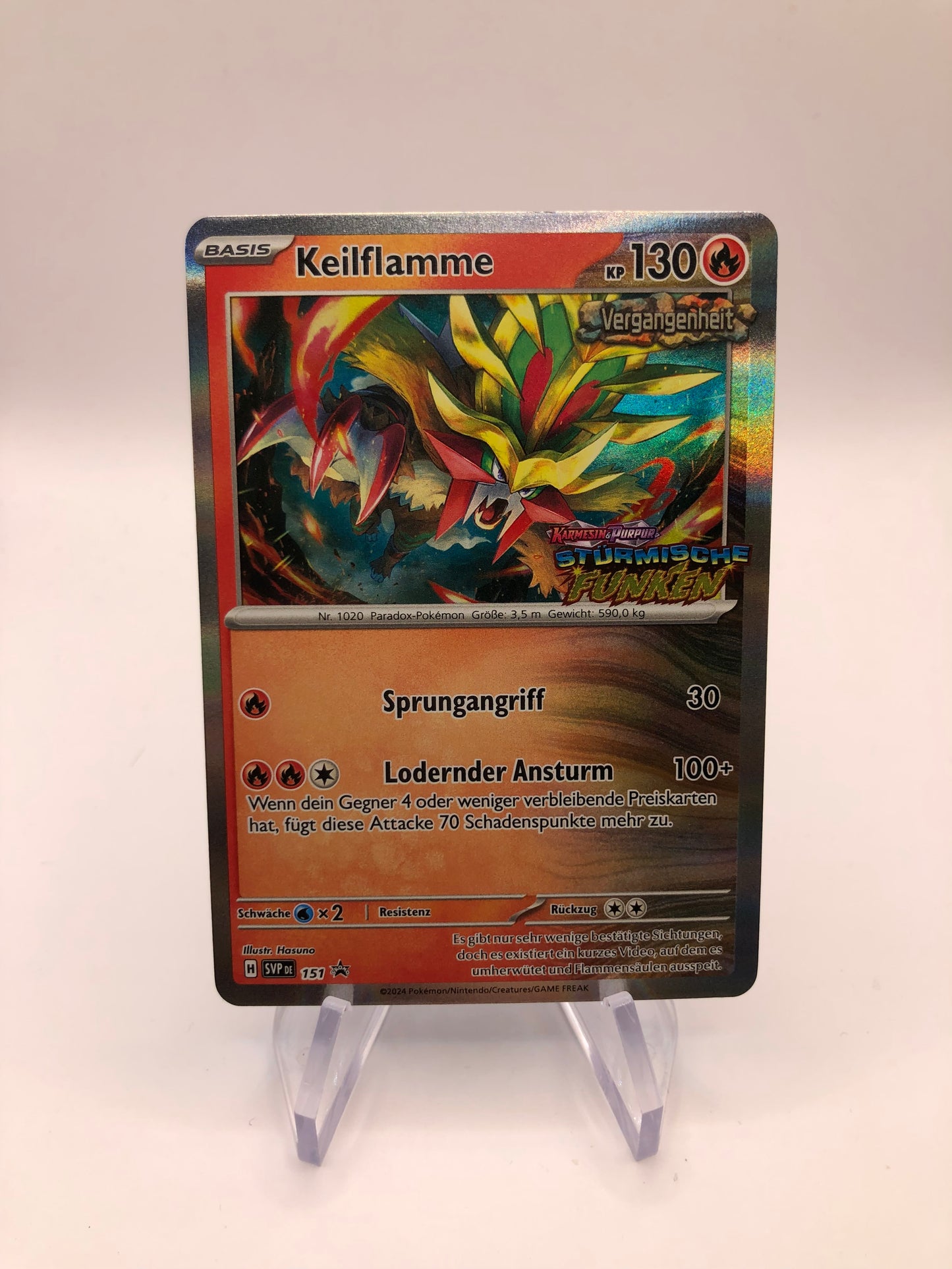Pokemon Karte Stamp Keilflamme 151 Deutsch