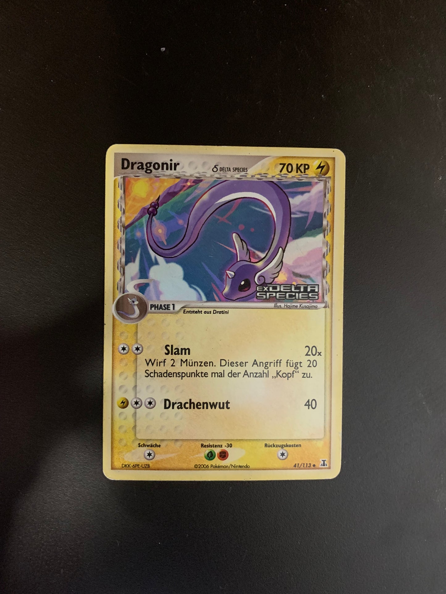 Pokemon Karte Holo Dragonir 41/113 Deutsch
