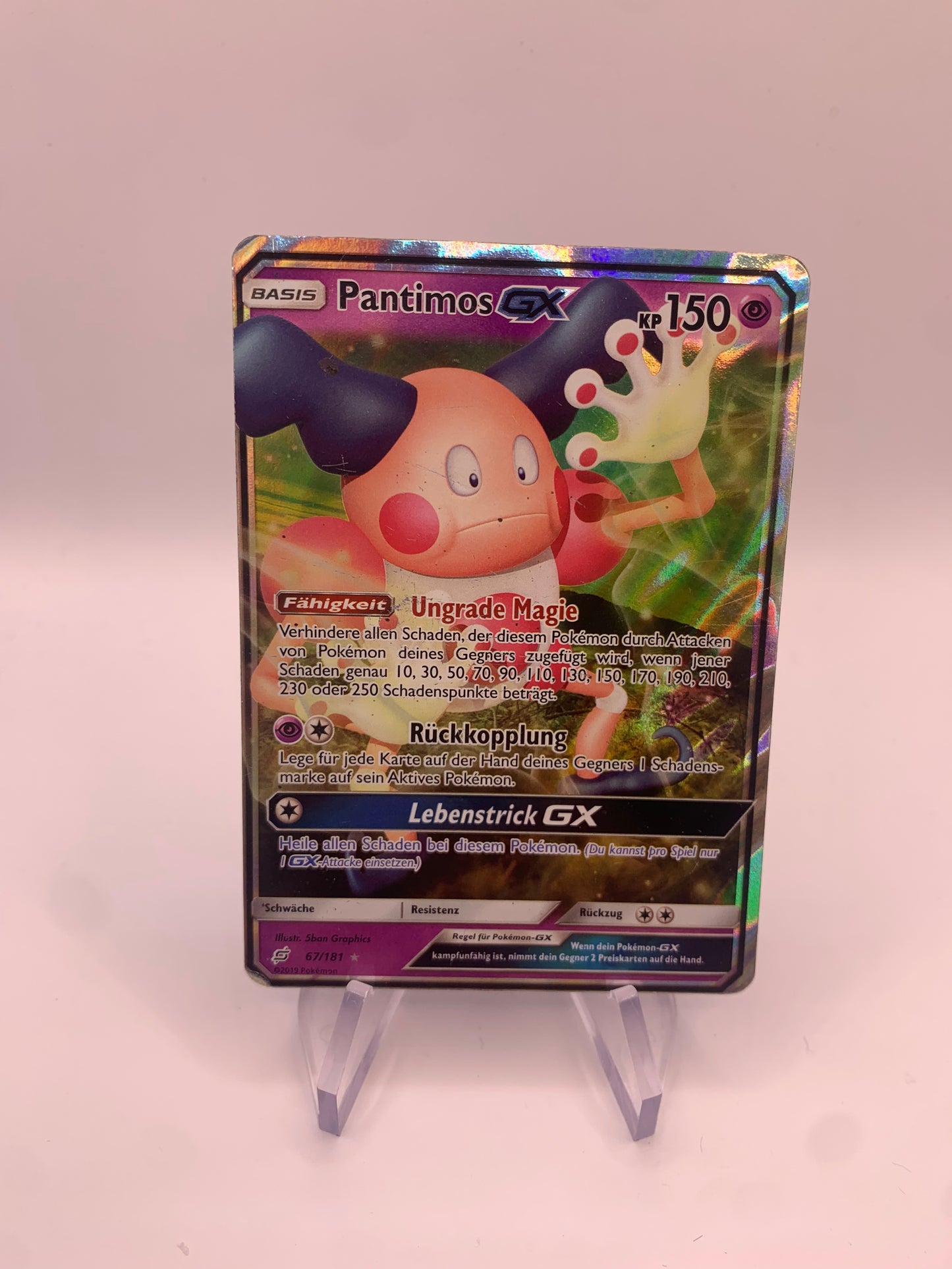 Pokemon Karte GX Pantimos 67/181 Deutsch