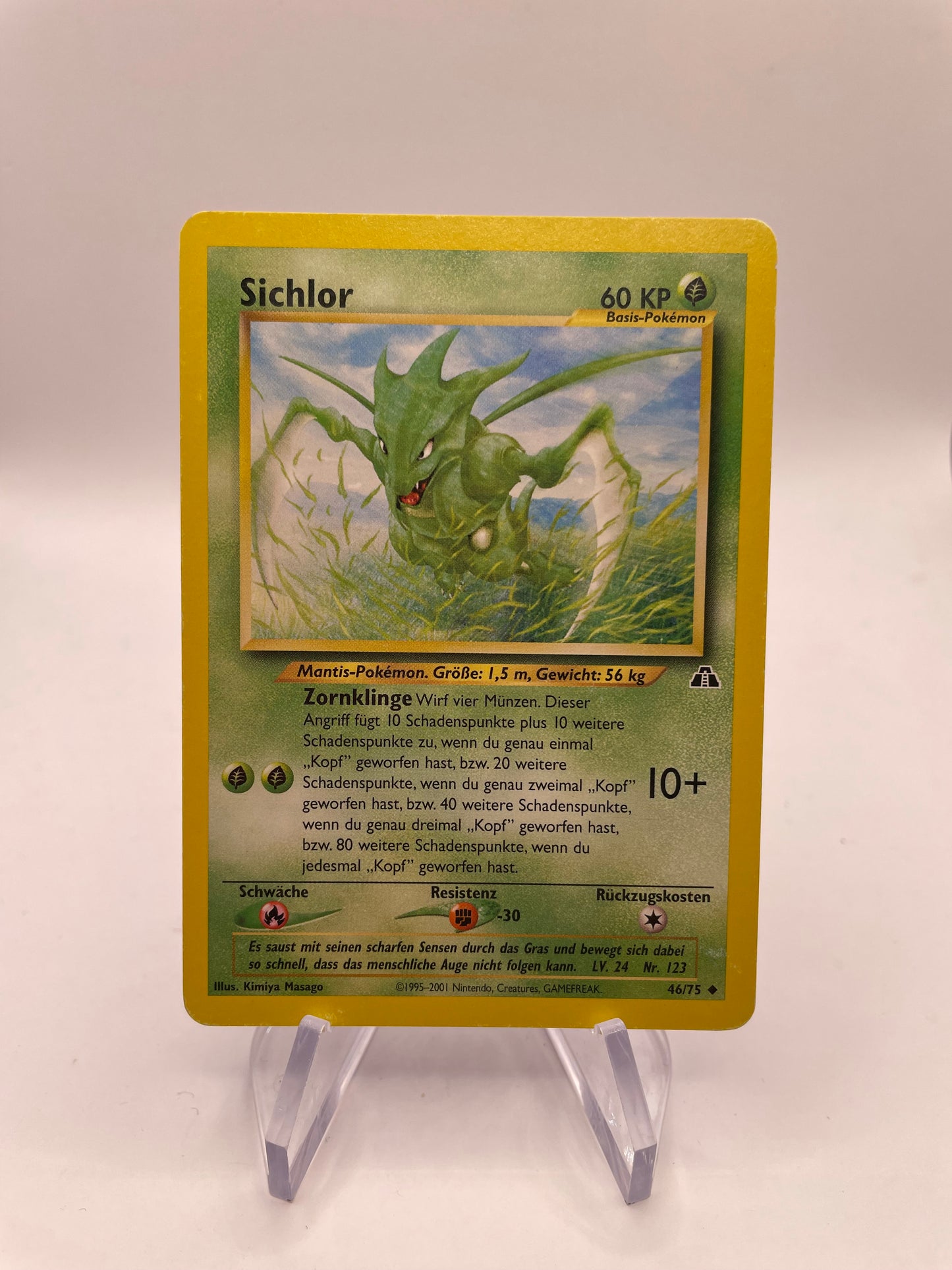 Pokemon Karte Neo Discovery Sichlor 46/75 Deutsch