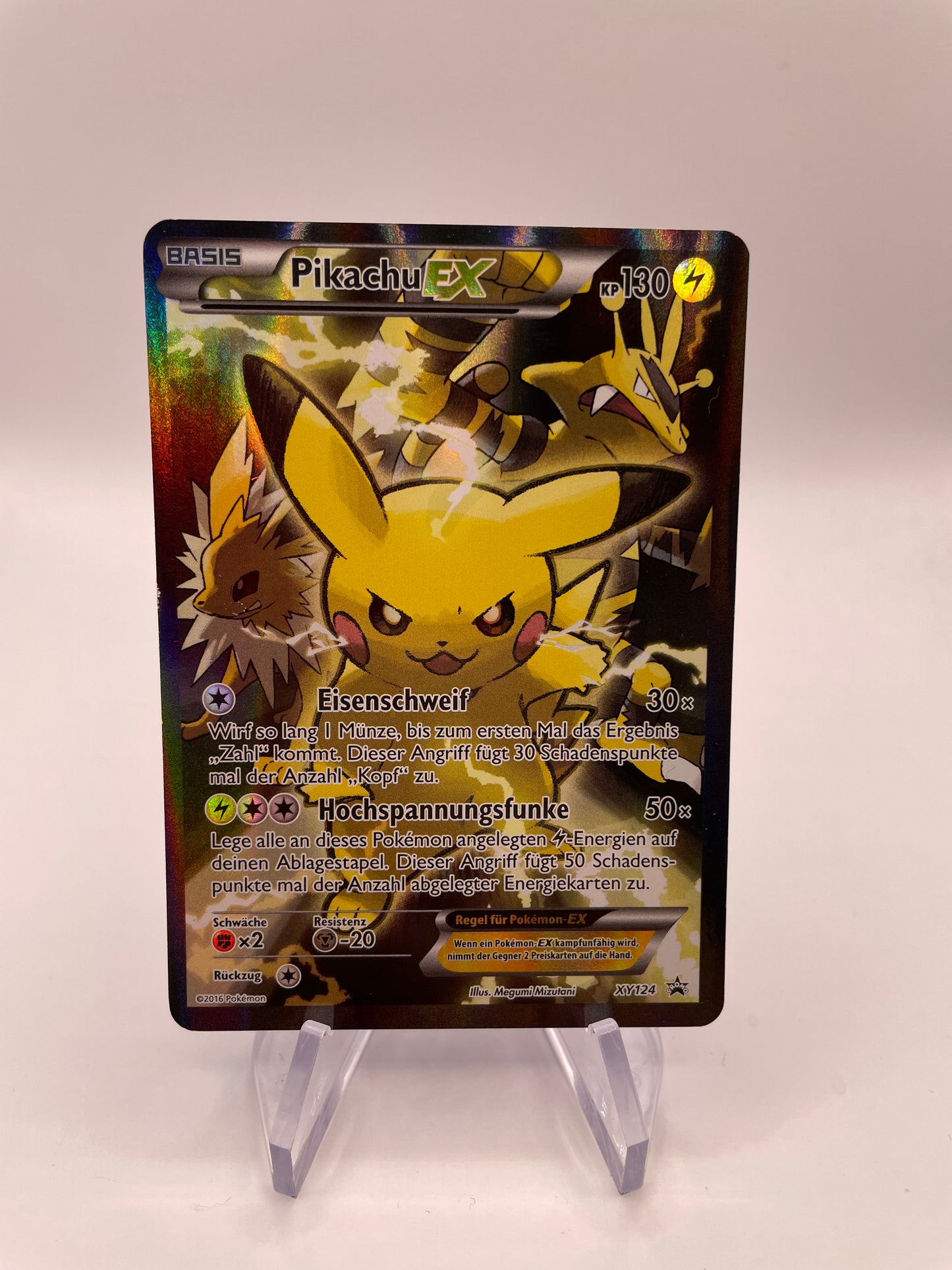 Pokemon Karte EX Promo Pikachu XY124 Deutsch