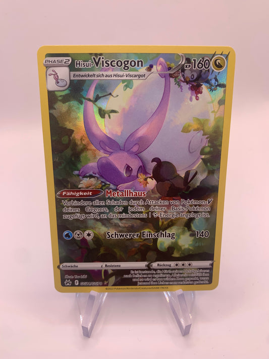 Pokemon Karte Art-Rare Hisui Viscogon GG21/GG70 Deutsch