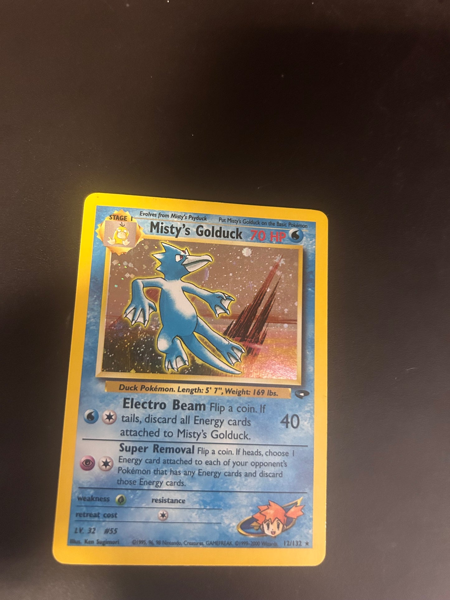 Pokemon Karte Gym Holo Misty’s Entoron 12/132 Englisch