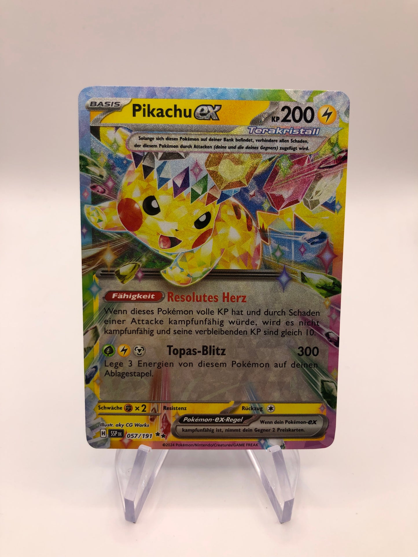 Pokemon Karte EX Fullart Pikachu 57/191 Deutsch