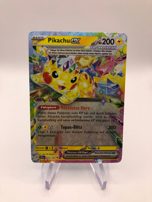 Pokemon Karte EX Fullart Pikachu 57/191 Deutsch