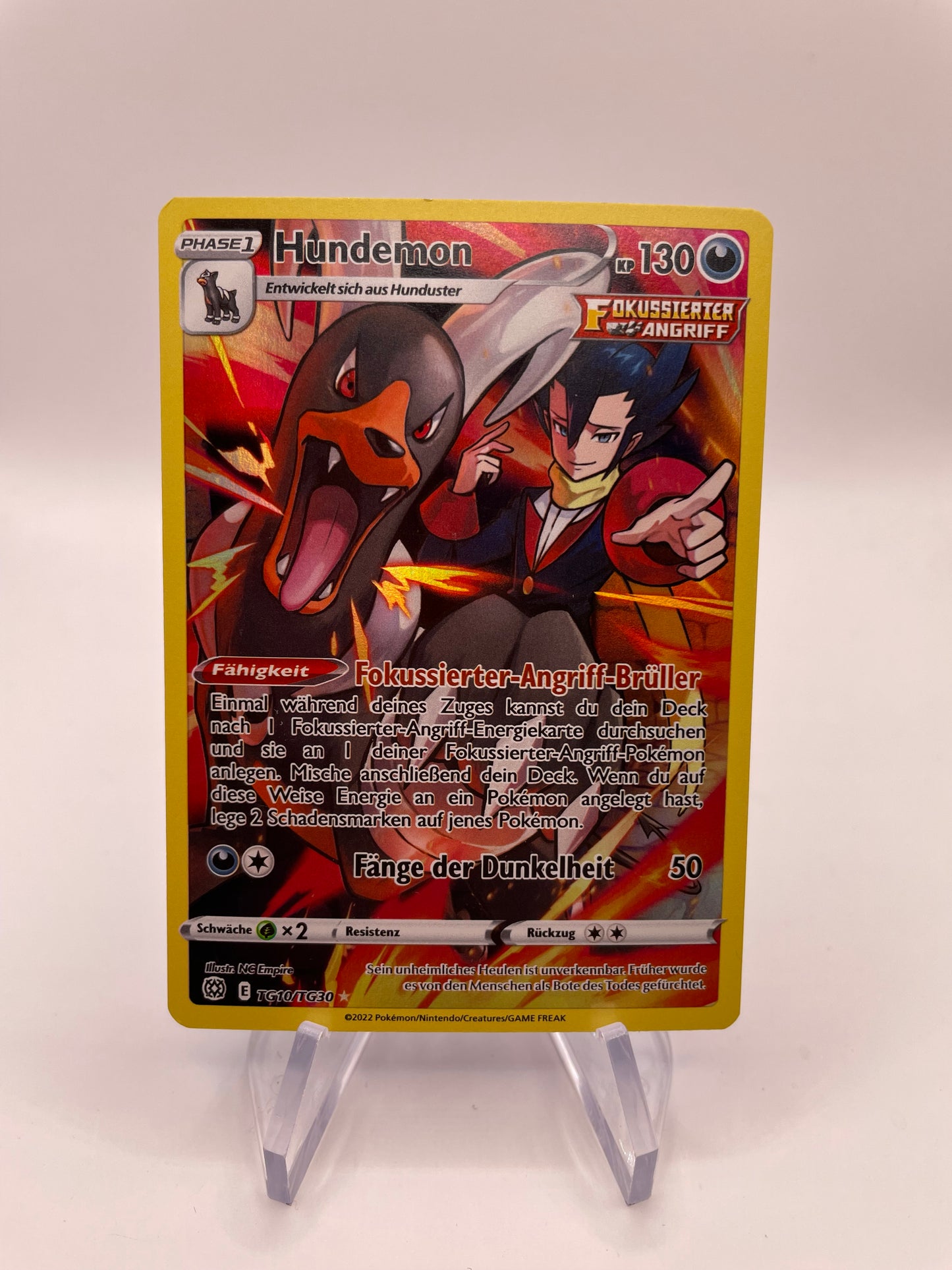 Pokemon Karte Art Rare Hundemon TG10/TG30 Deutsch