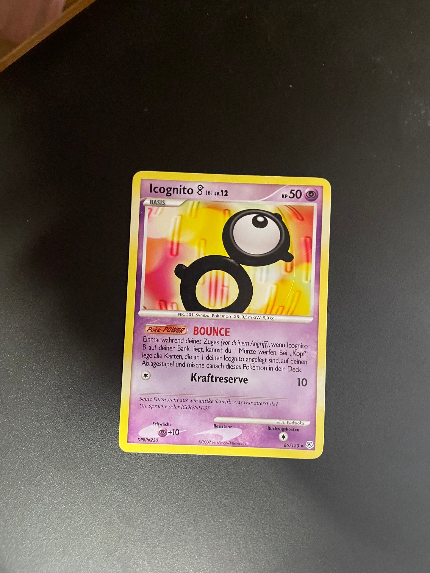 Pokémon Karte Icognito 66/130 Deutsch