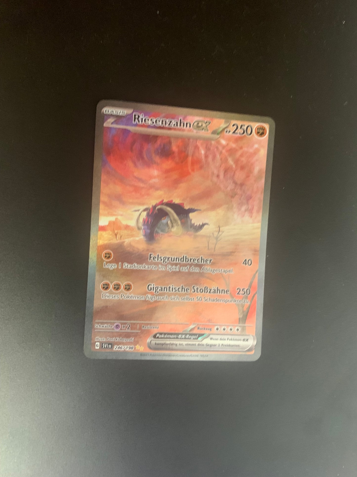 Pokemon Karte Ex Alt-Art Riesenzahn 246/198 Deutsch