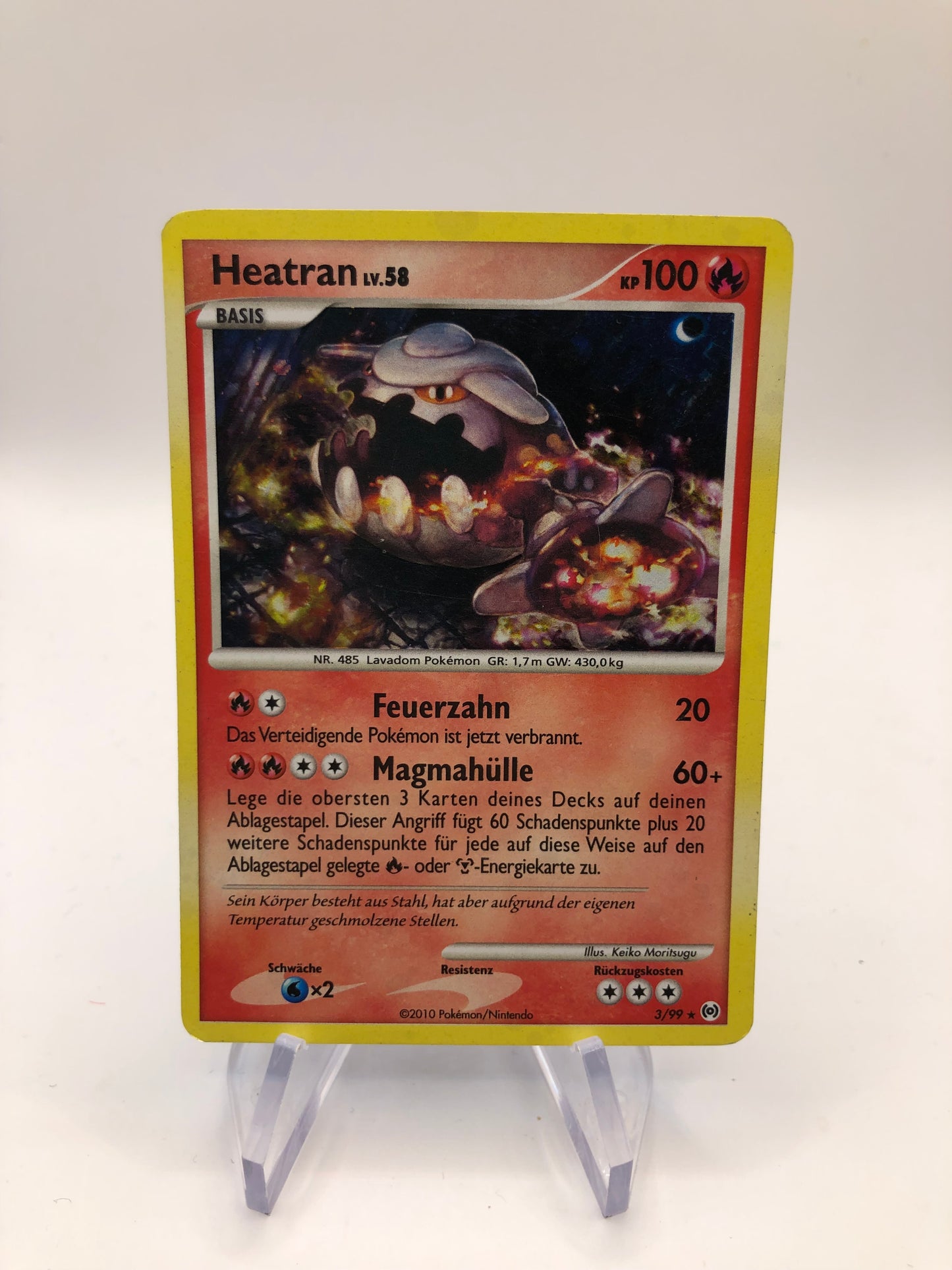 Pokemon Karte Holo Heatran 3/99 Deutsch