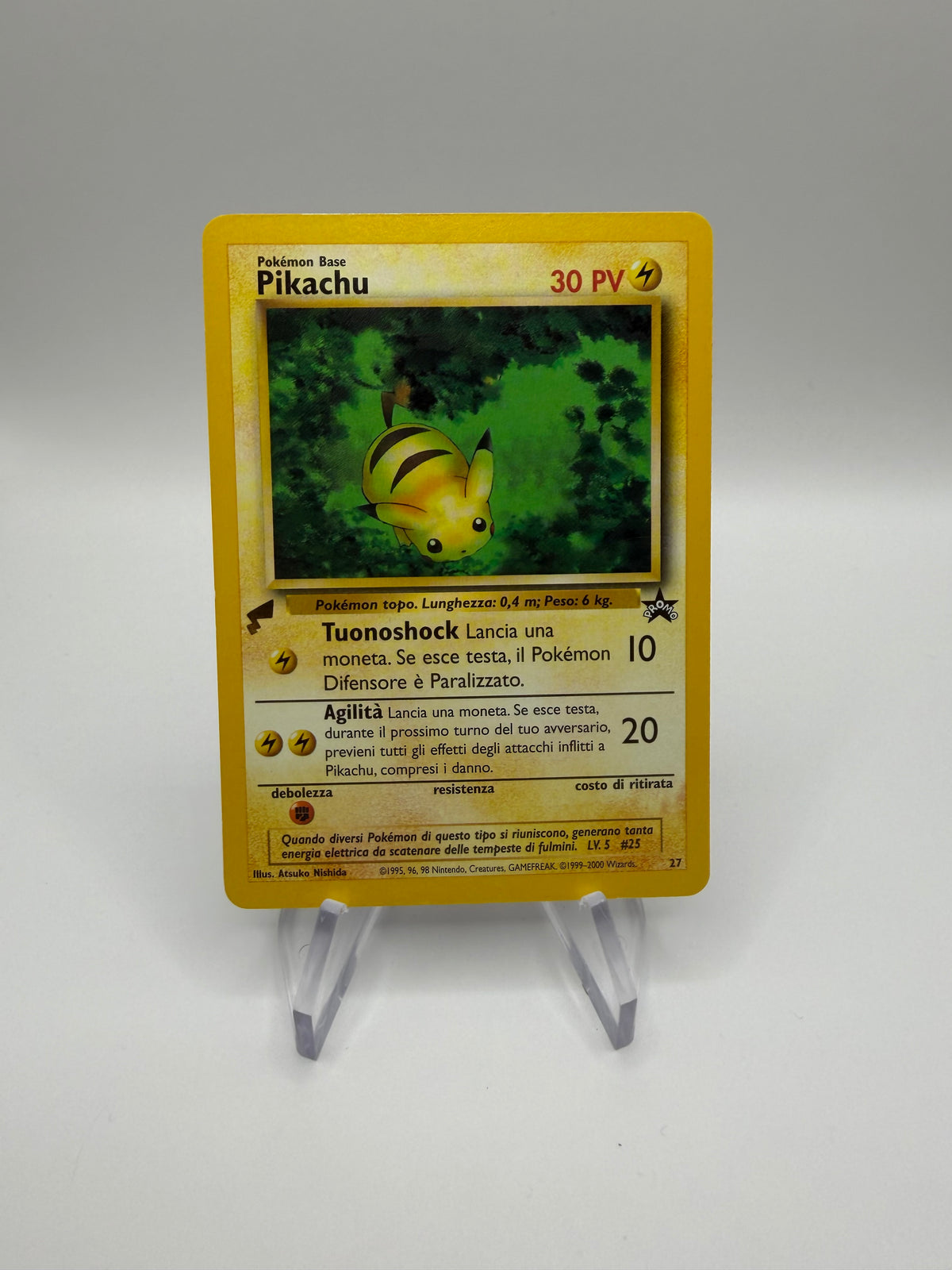 Pokemon Karte World Collection Pikachu 27 Italienisch