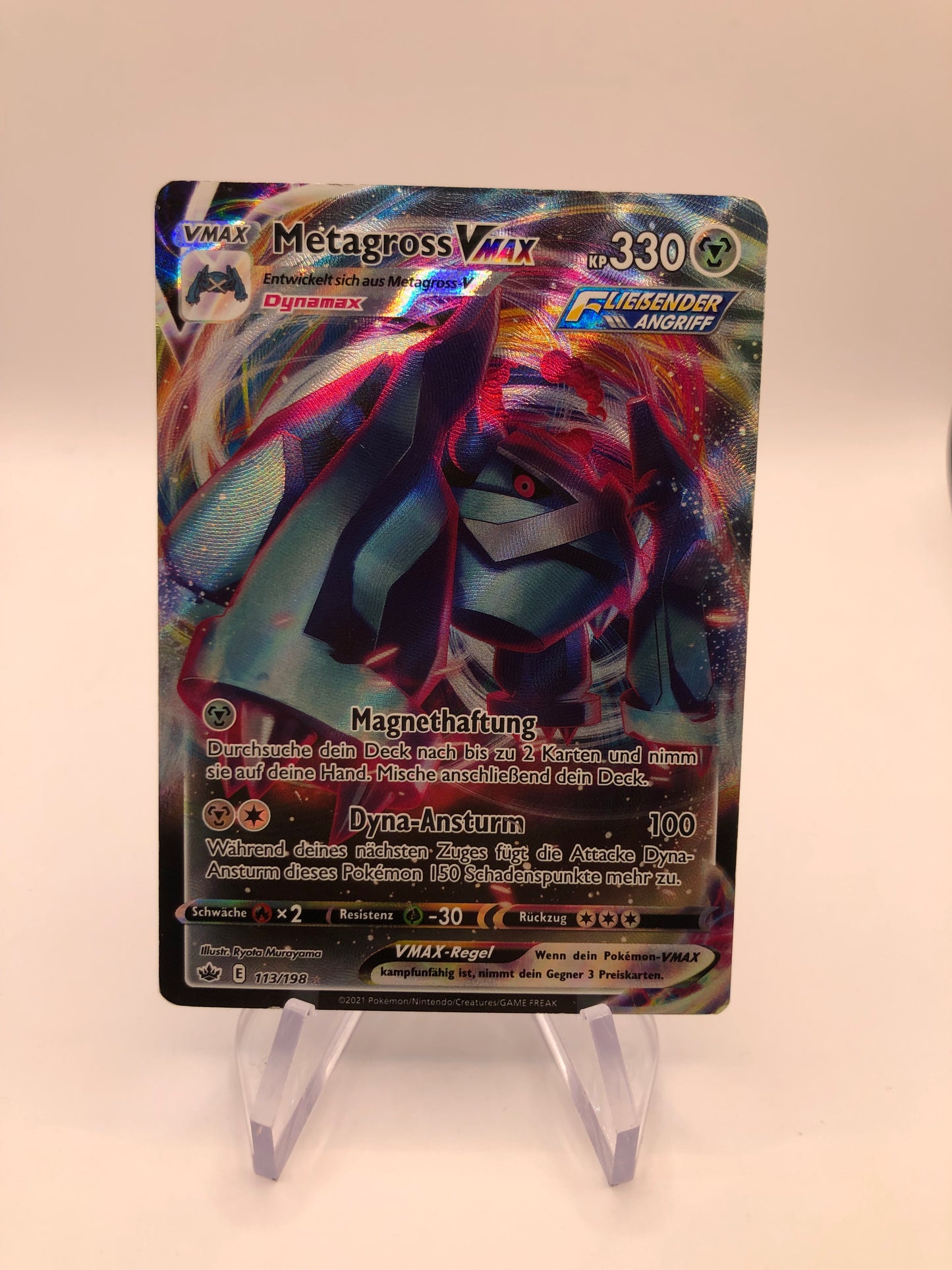 Pokemon Karten Vmax Metagross 113/198 Deutsch
