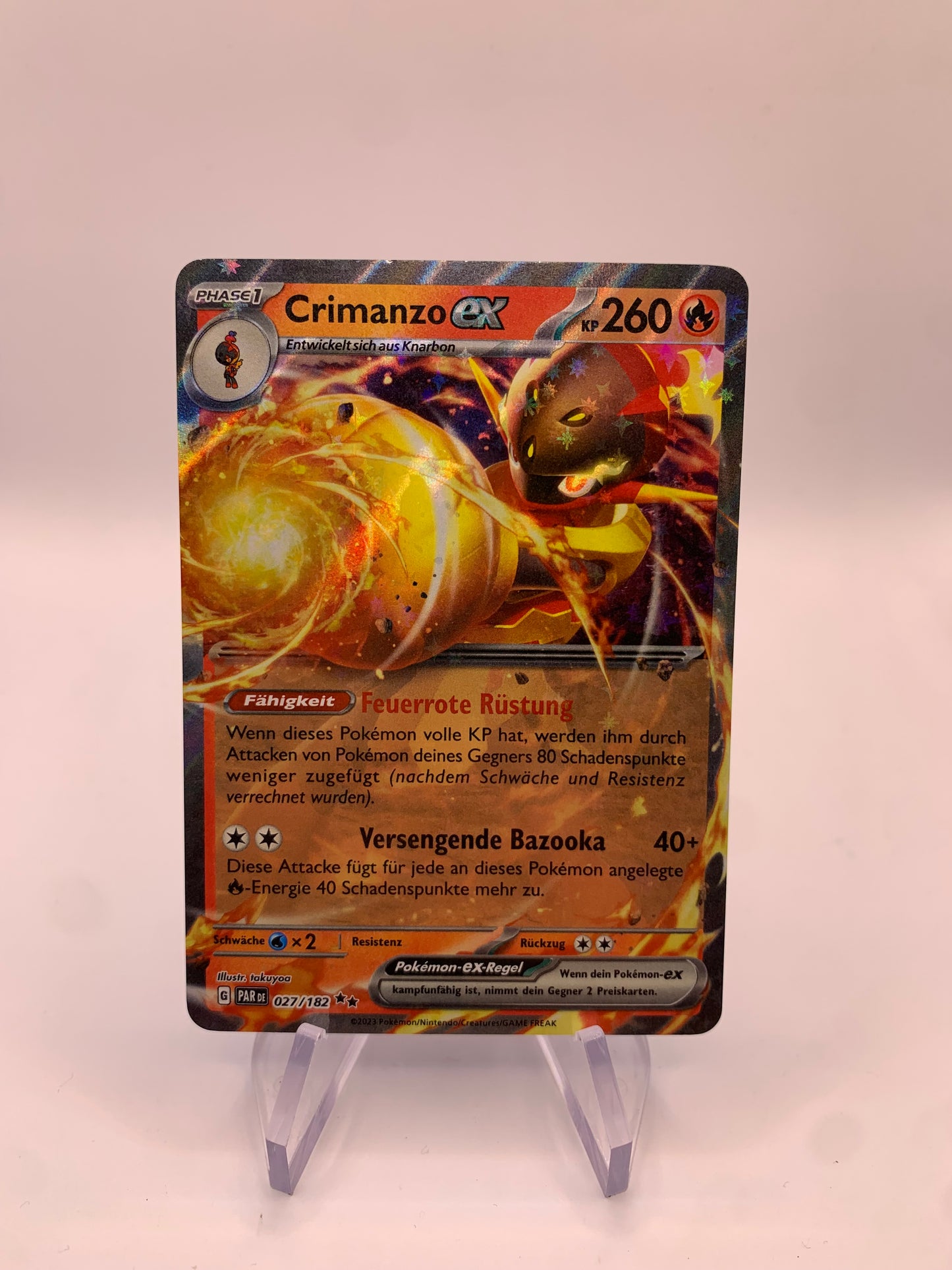 Pokemon Karte Ex Crimanzo 27/182 Deutsch