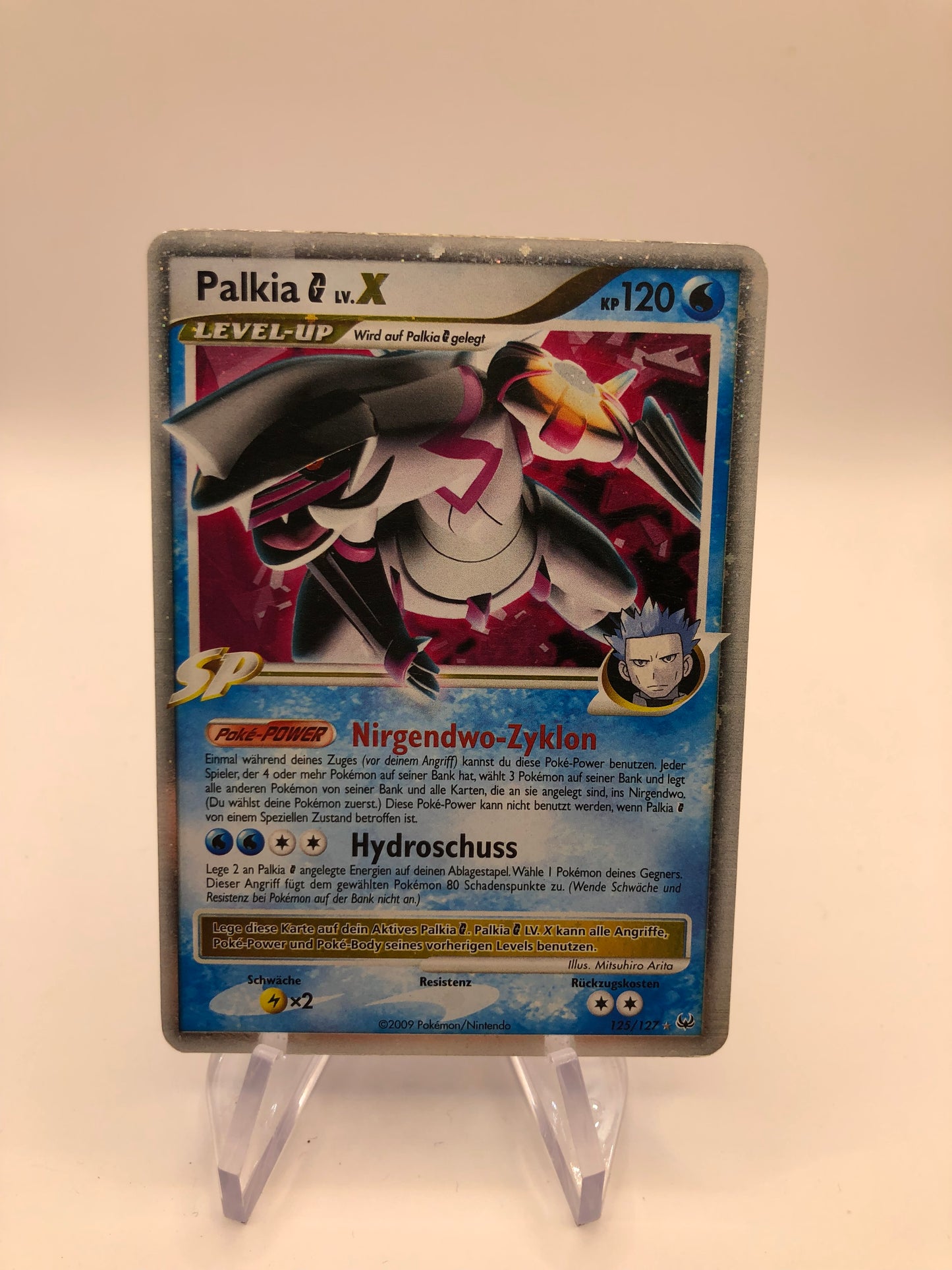 Pokemon Karte Holo Lv.X Palkia 125/127 Deutsch