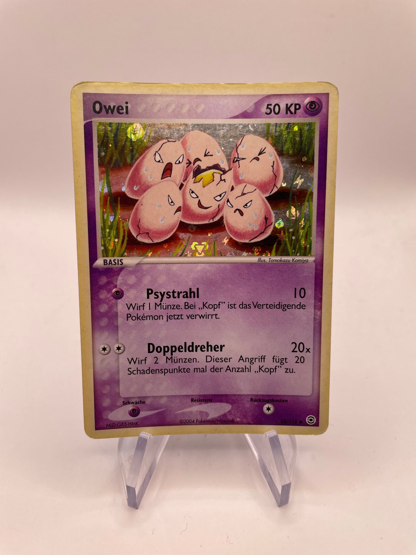 Pokemon Karte Holo Owei 33/112 Deutsch