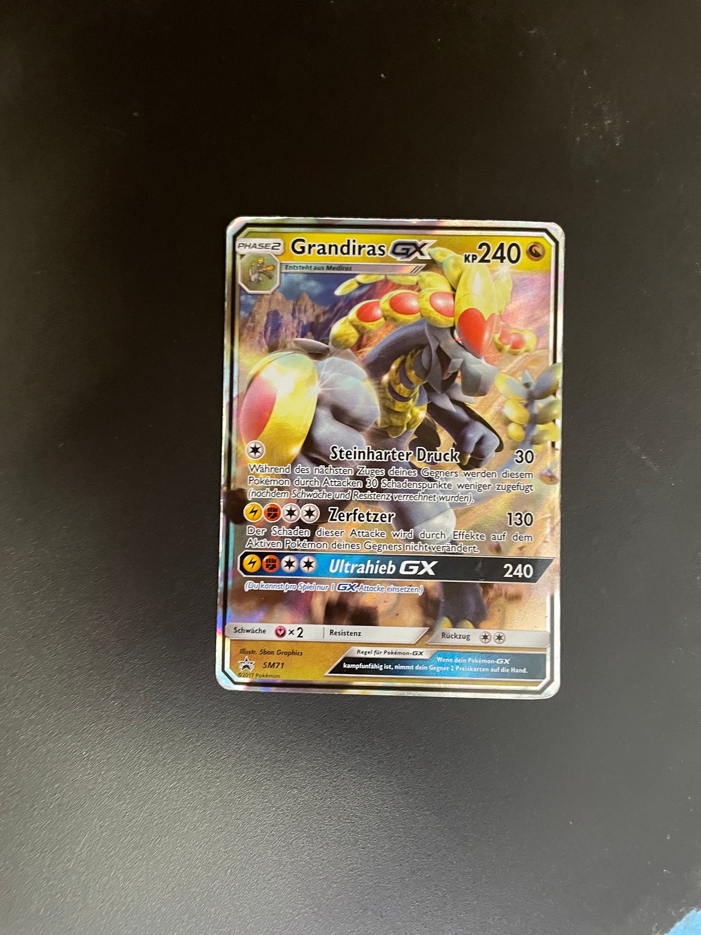 Pokémon Karte Grandiras GX SM71 Deutsch