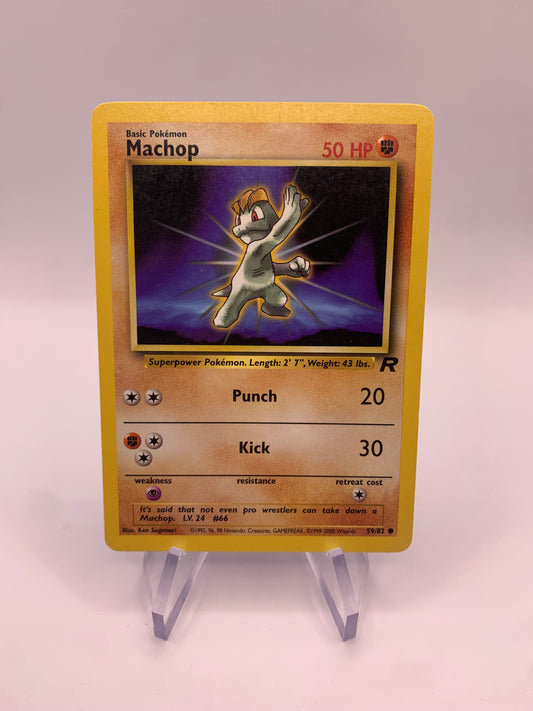 Pokemon card Machollo 59/82 Rocket English