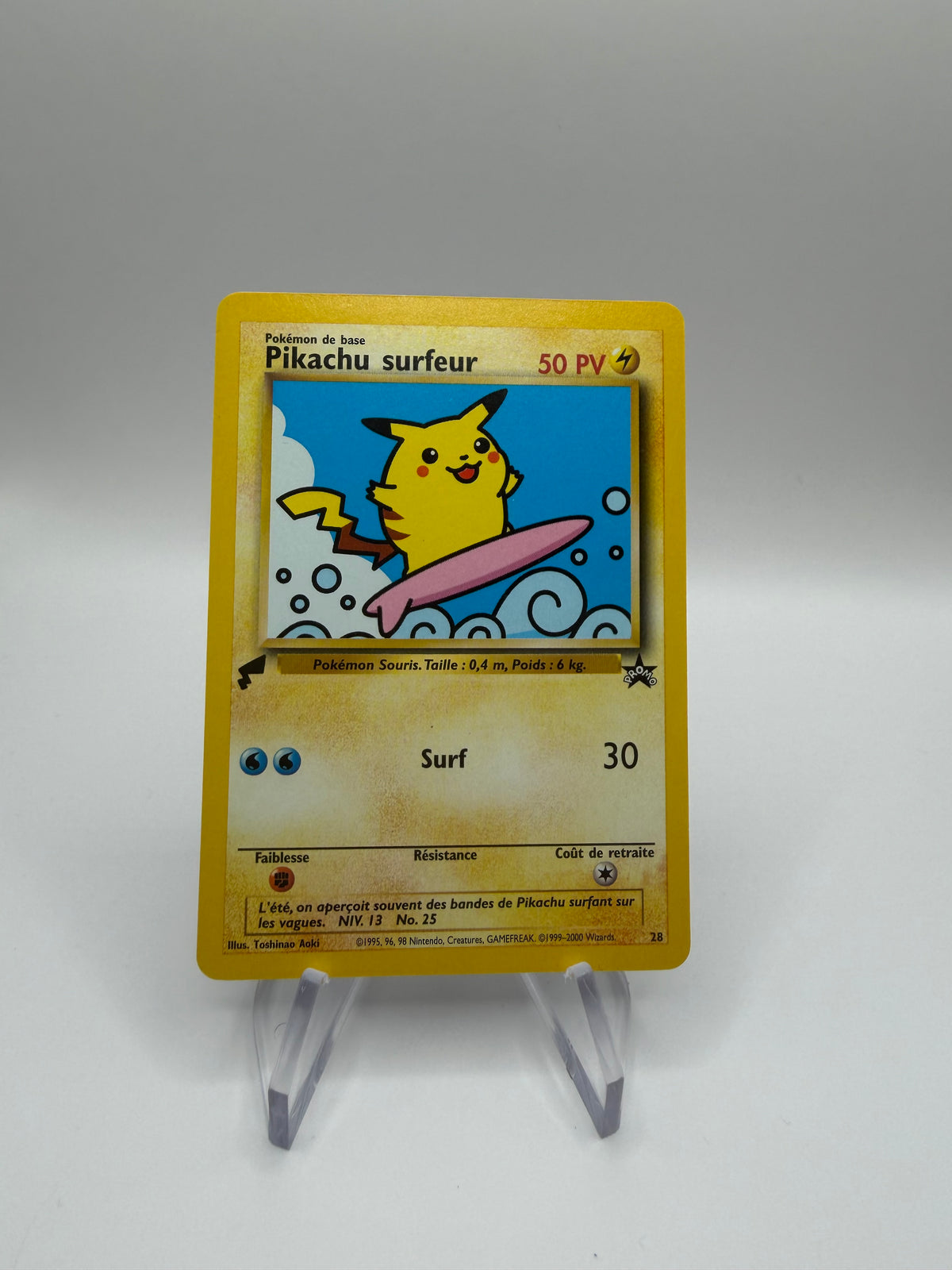 Pokemon Karte World Collection Surfendes Pikachu 28 Französisch