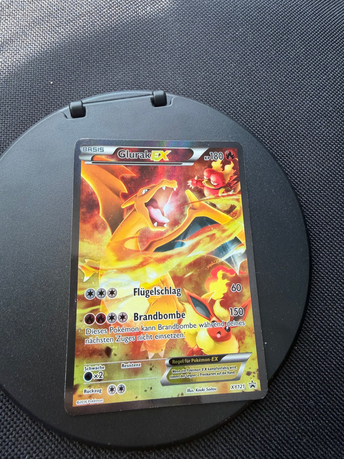 Pokemon Karte EX Promo Alt Art Glurak XY121 Deutsch