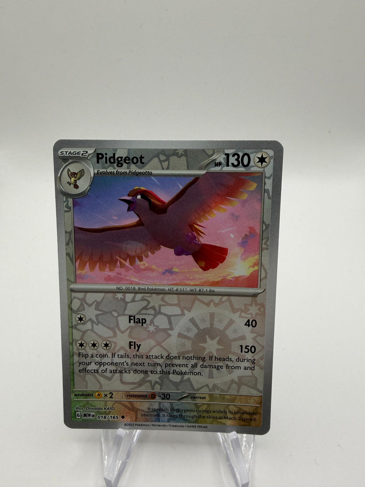 Pokemon Karte Reverse 151 Tauboss 18/165 Englisch
