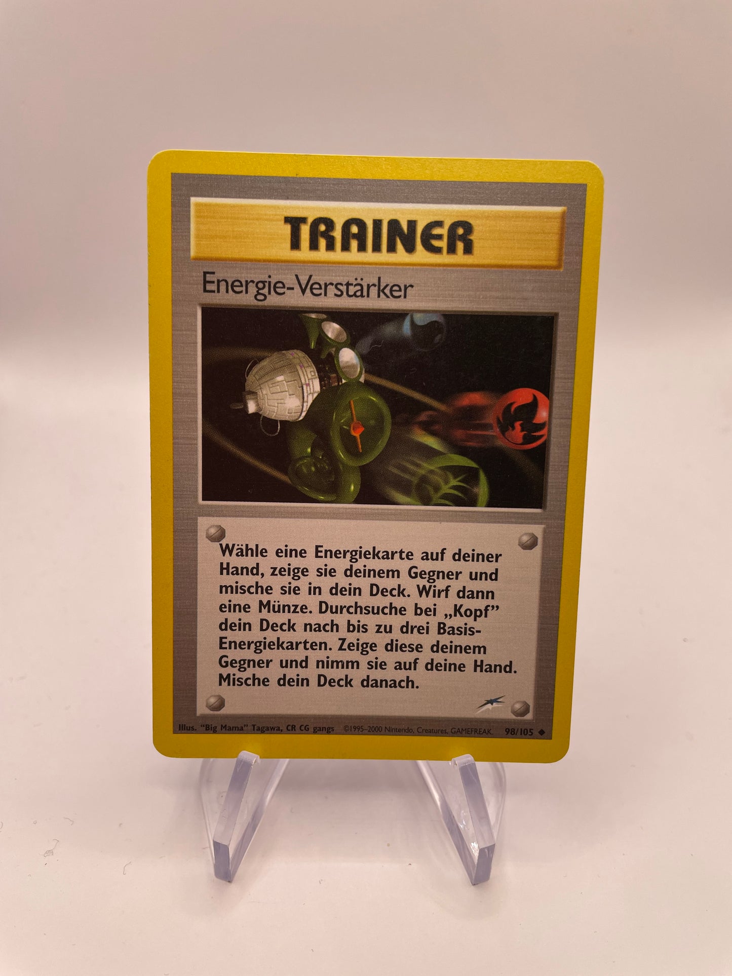 Pokemon Karte Neo Destiny Energie-Verstärker 98/105 Deutsch