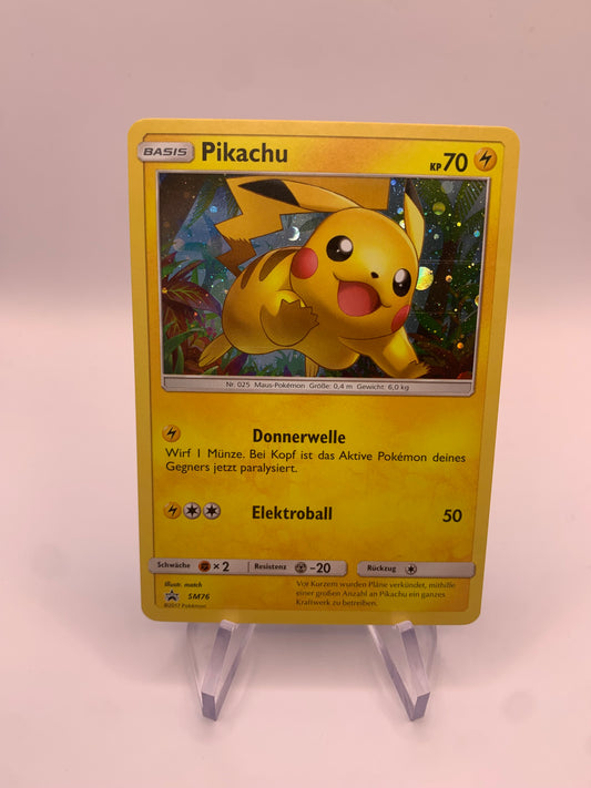 Pokemon Karte Holo Promo Pikachu SM76 Deutsch