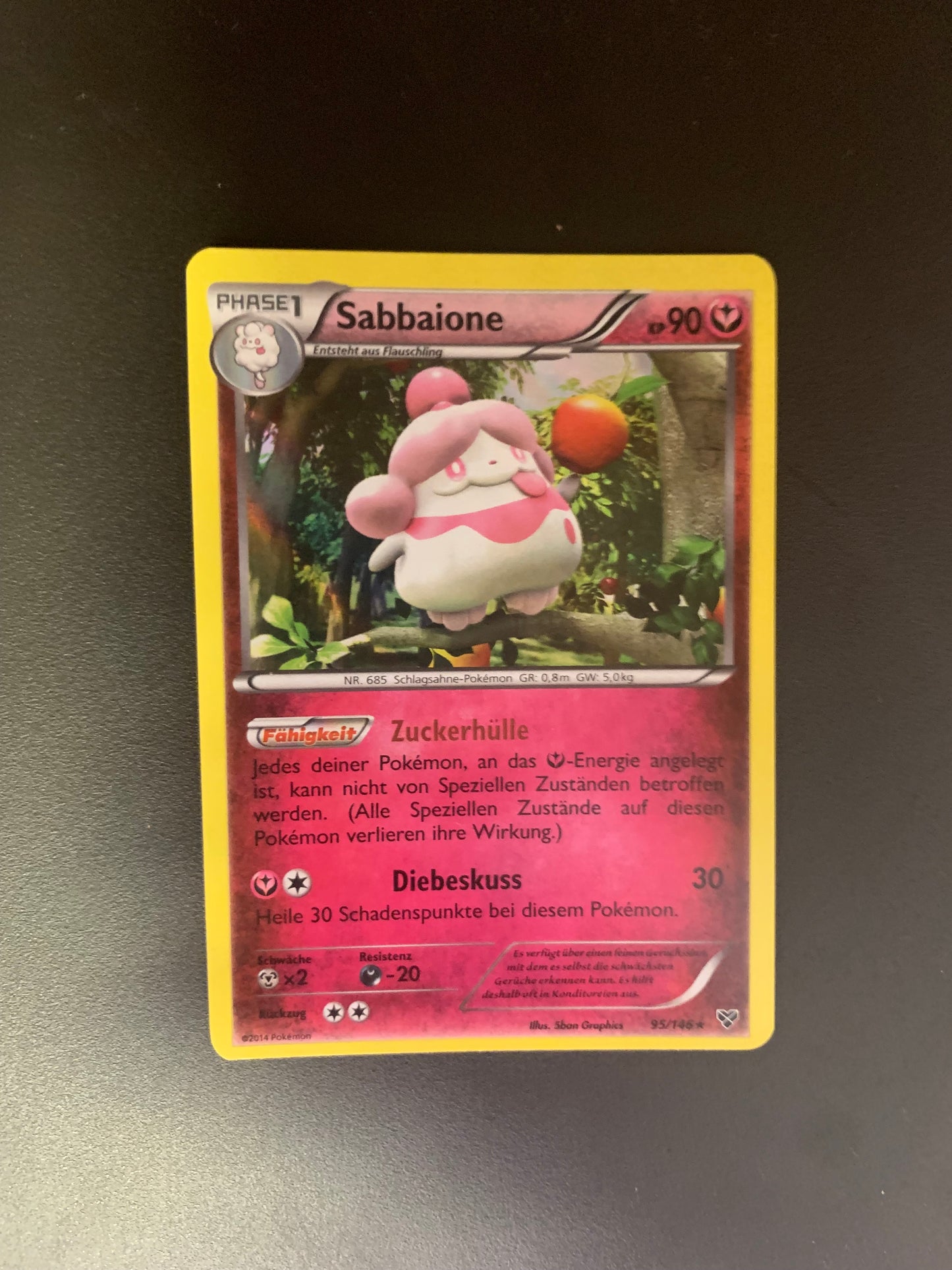 Pokemon Karte Holo Sabbaione 95/146 Deutsch